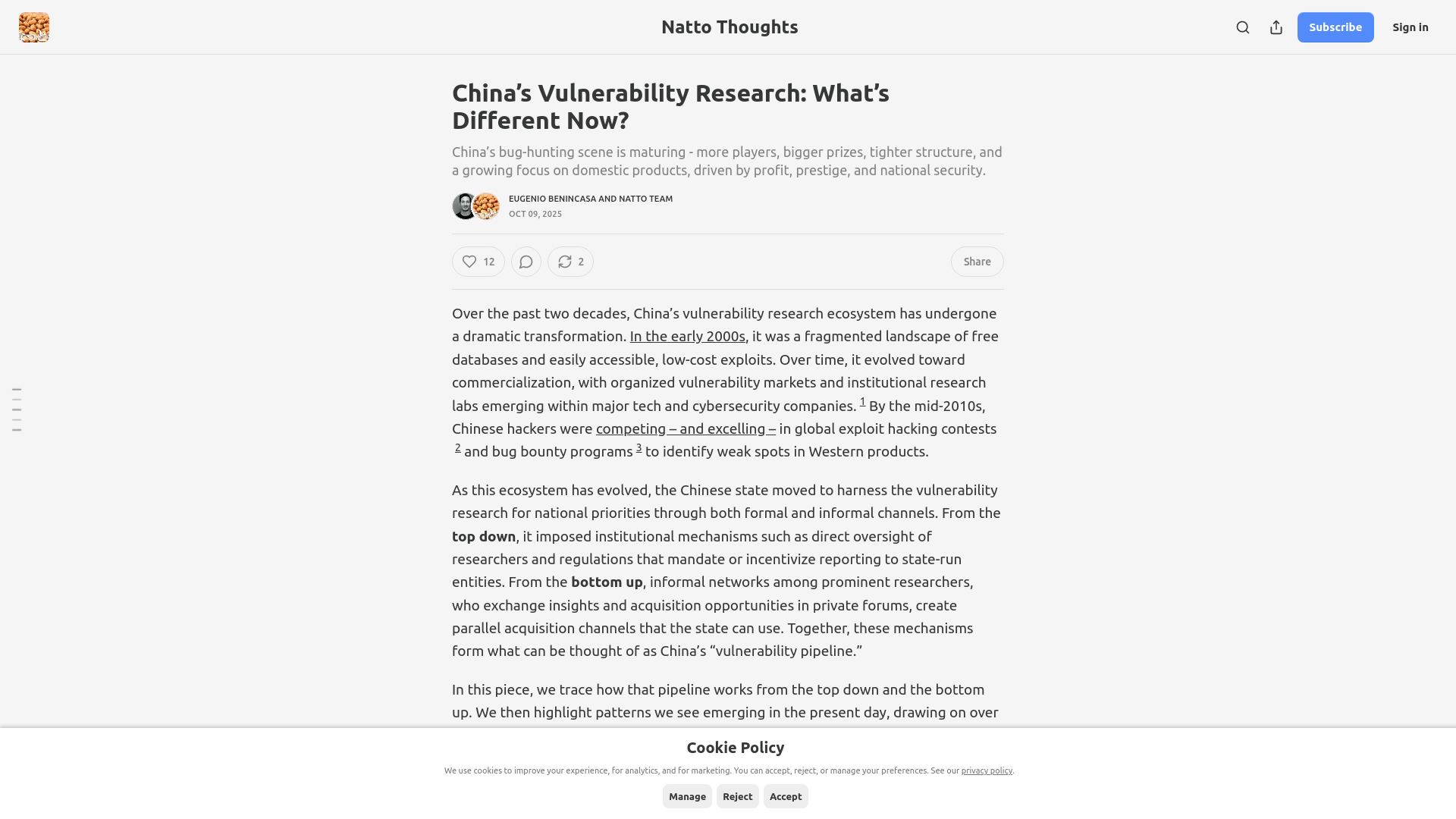 China’s Vulnerability Research: What’s Different Now?