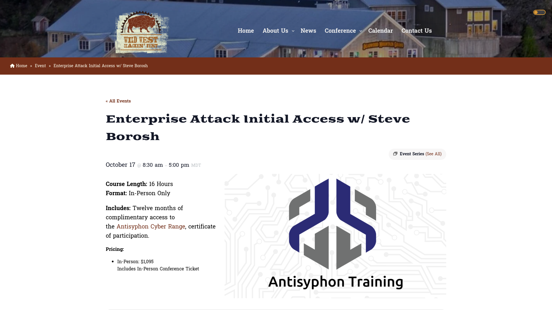 Enterprise Attack Initial Access w/ Steve Borosh – Wild West Hackin' Fest