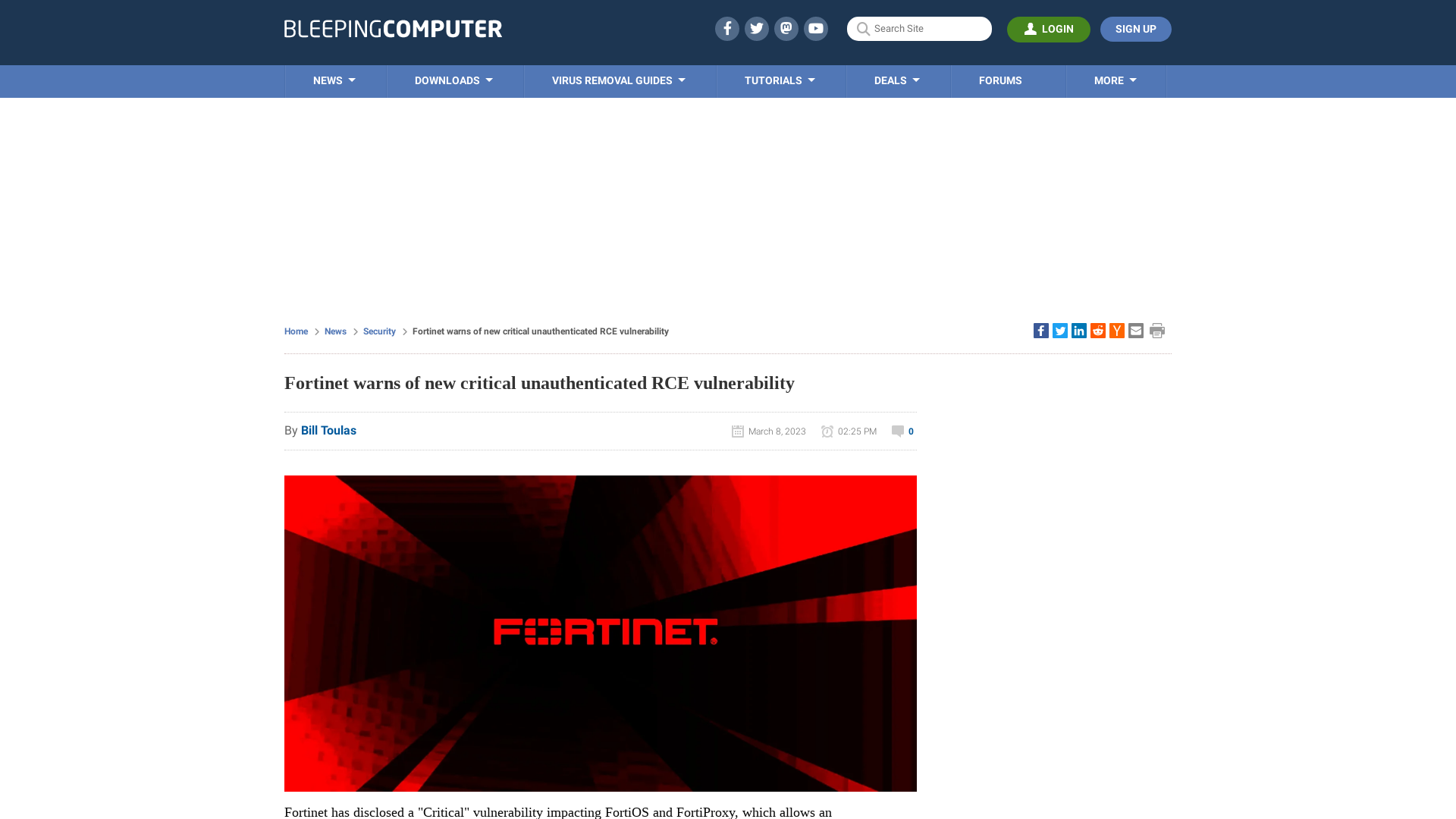 Fortinet warns of new critical unauthenticated RCE vulnerability