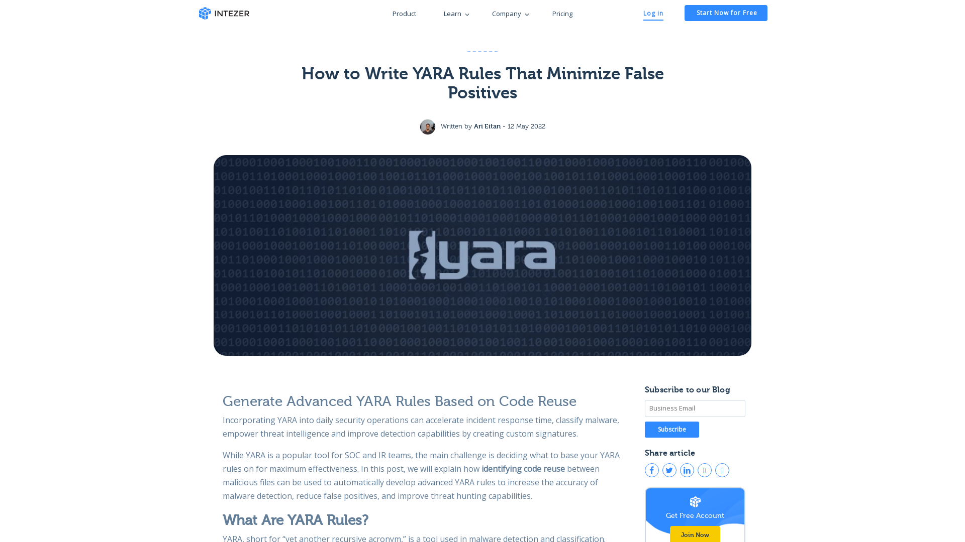 How to Write YARA Rules That Minimize False Positives - Intezer