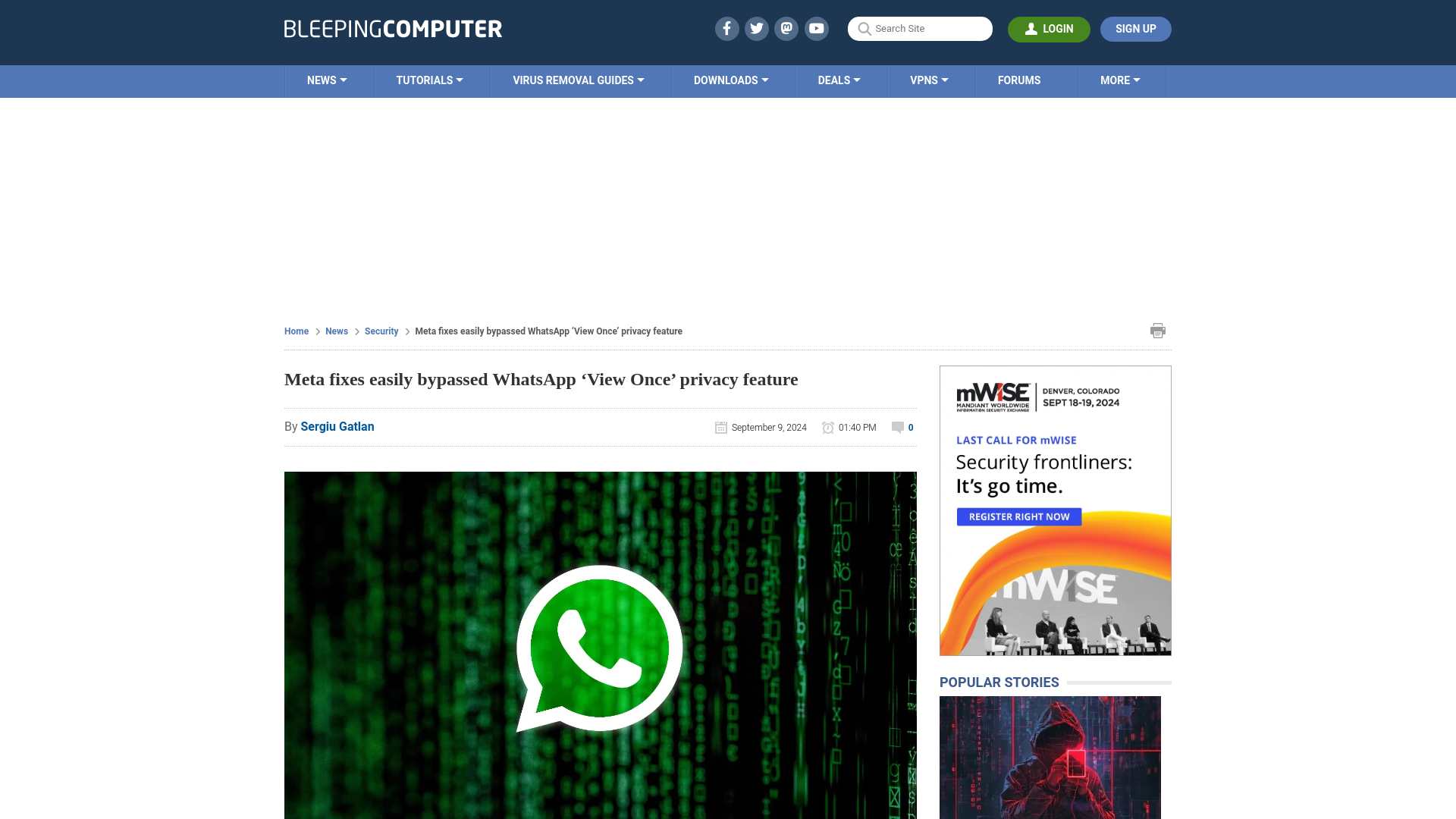 Meta fixes easily bypassed WhatsApp ‘View Once’ privacy feature