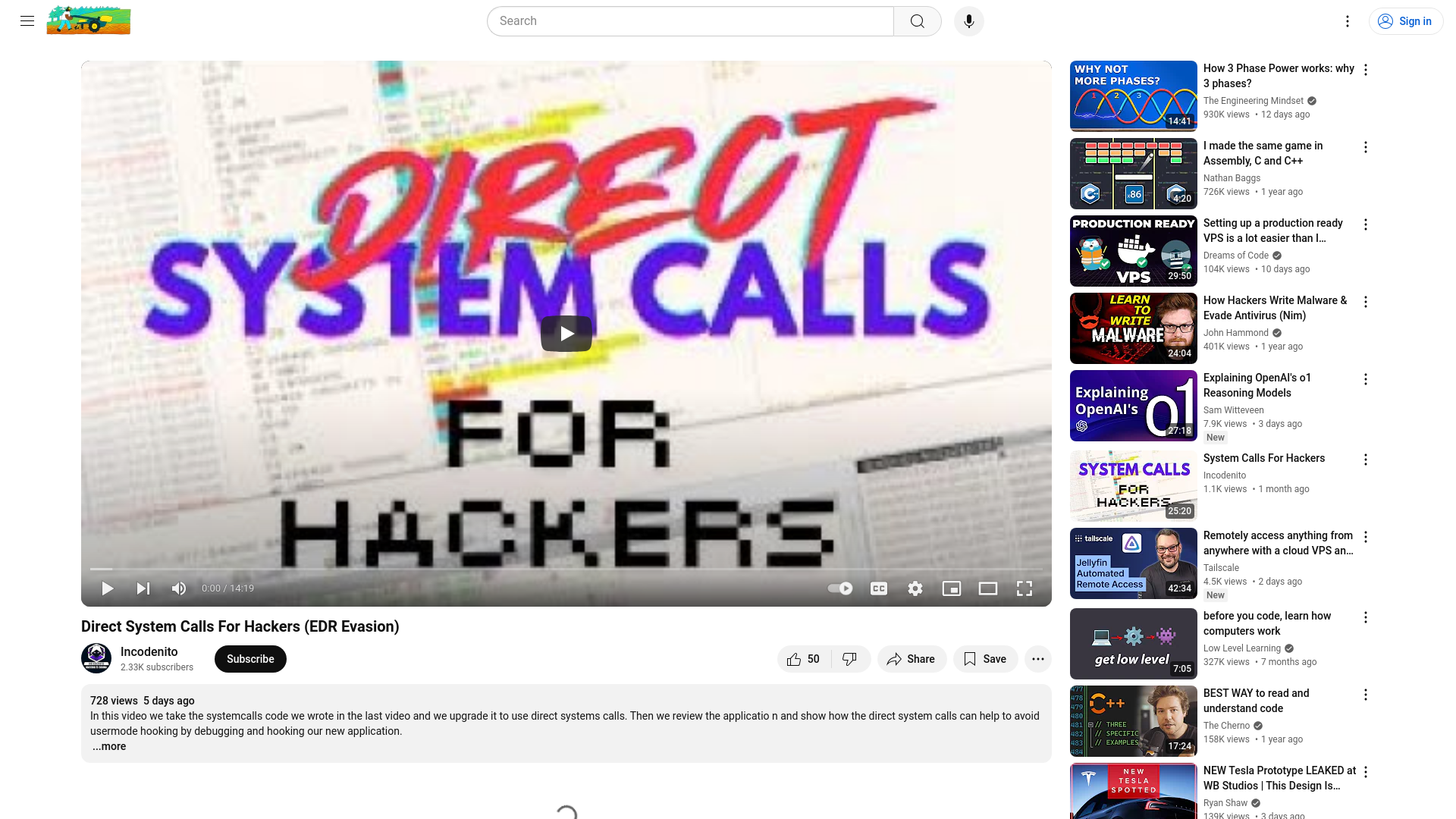 Direct System Calls For Hackers (EDR Evasion) - YouTube