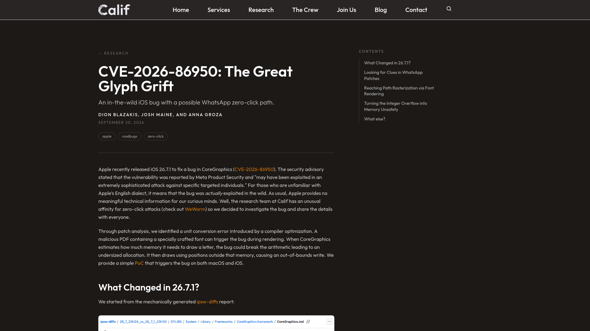 CVE-2026-86950: The Great Glyph Grift | Calif