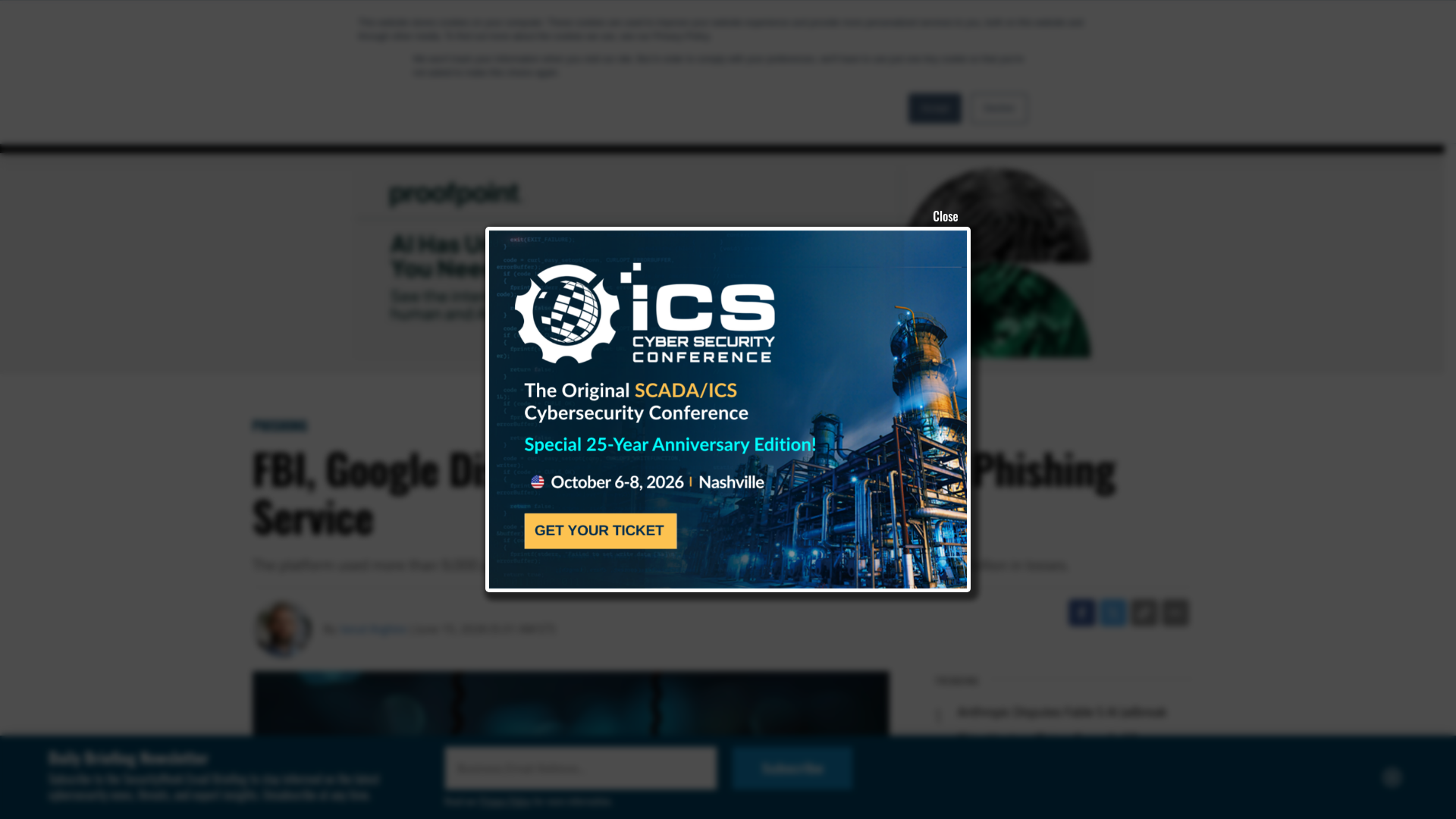 FBI, Google Dismantle 'Outsider Enterprise' Phishing Service - SecurityWeek