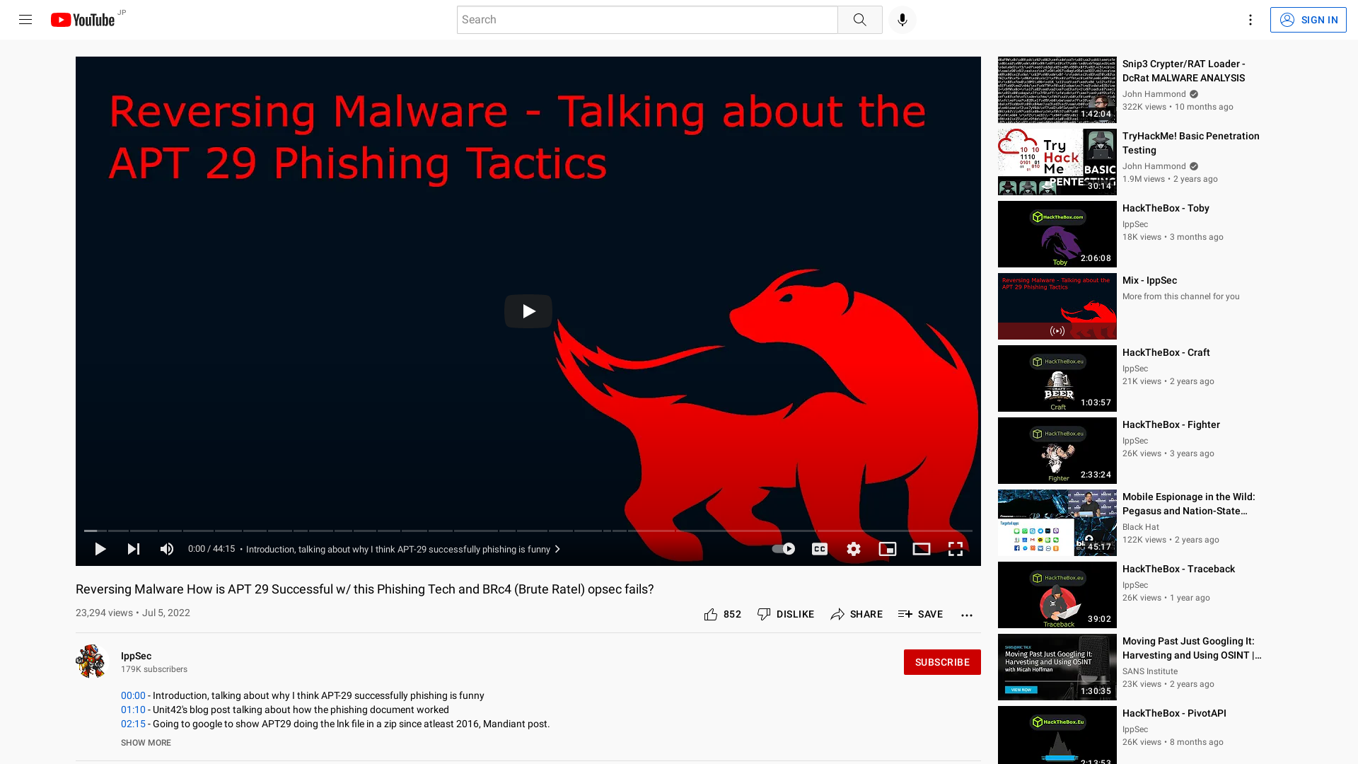 Reversing Malware How is APT 29 Successful w/ this Phishing Tech and BRc4 (Brute Ratel) opsec fails? - YouTube
