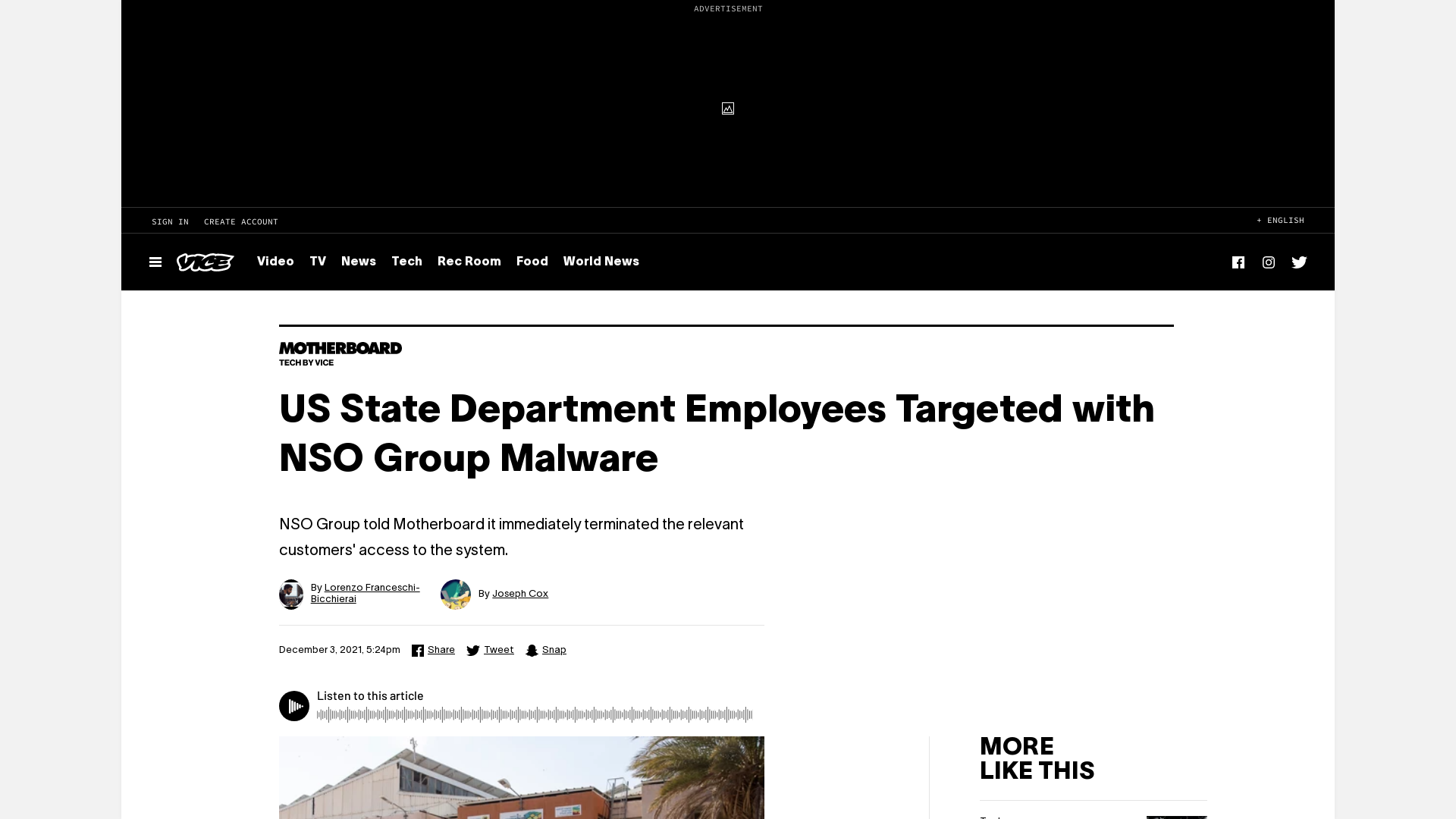 US State Department Employees Targeted with NSO Group Malware
