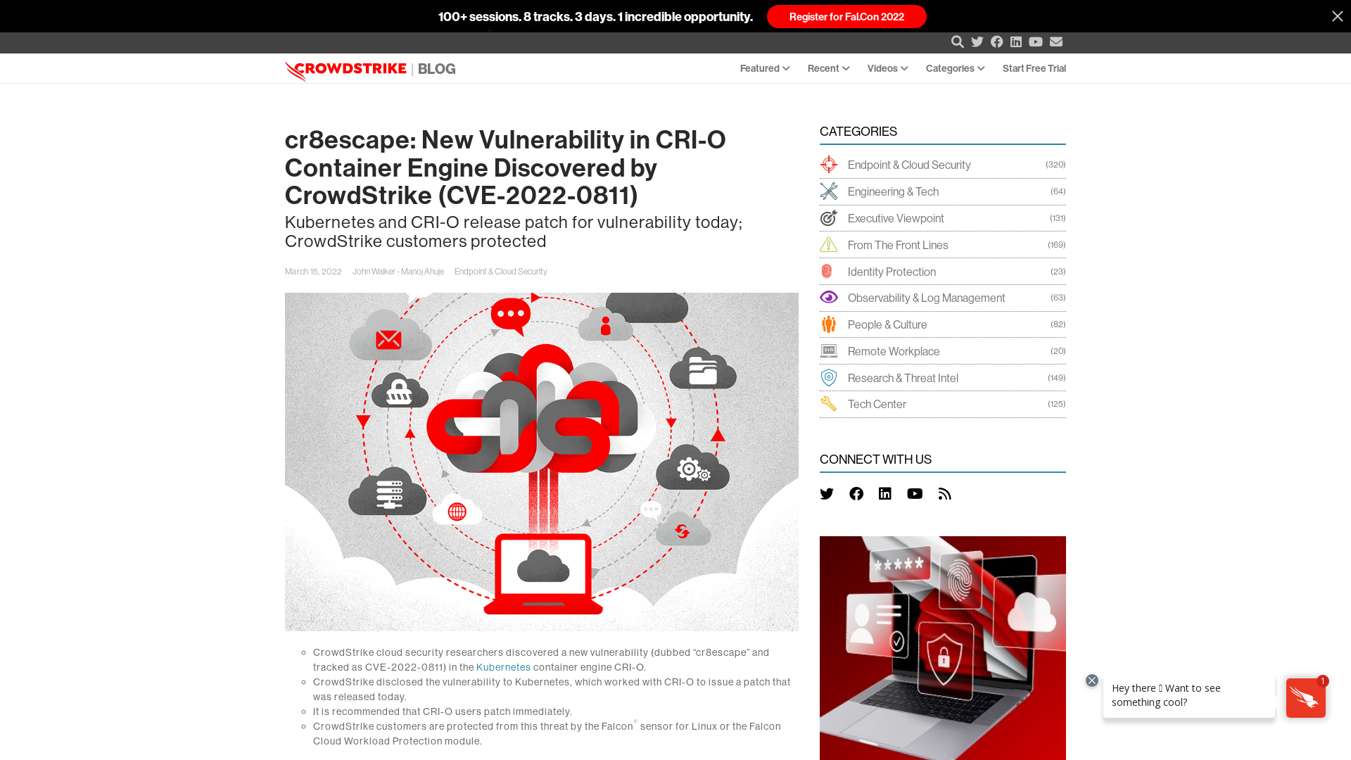 cr8escape: New Vulnerability in CRI-O Container Engine (CVE-2022-0811)