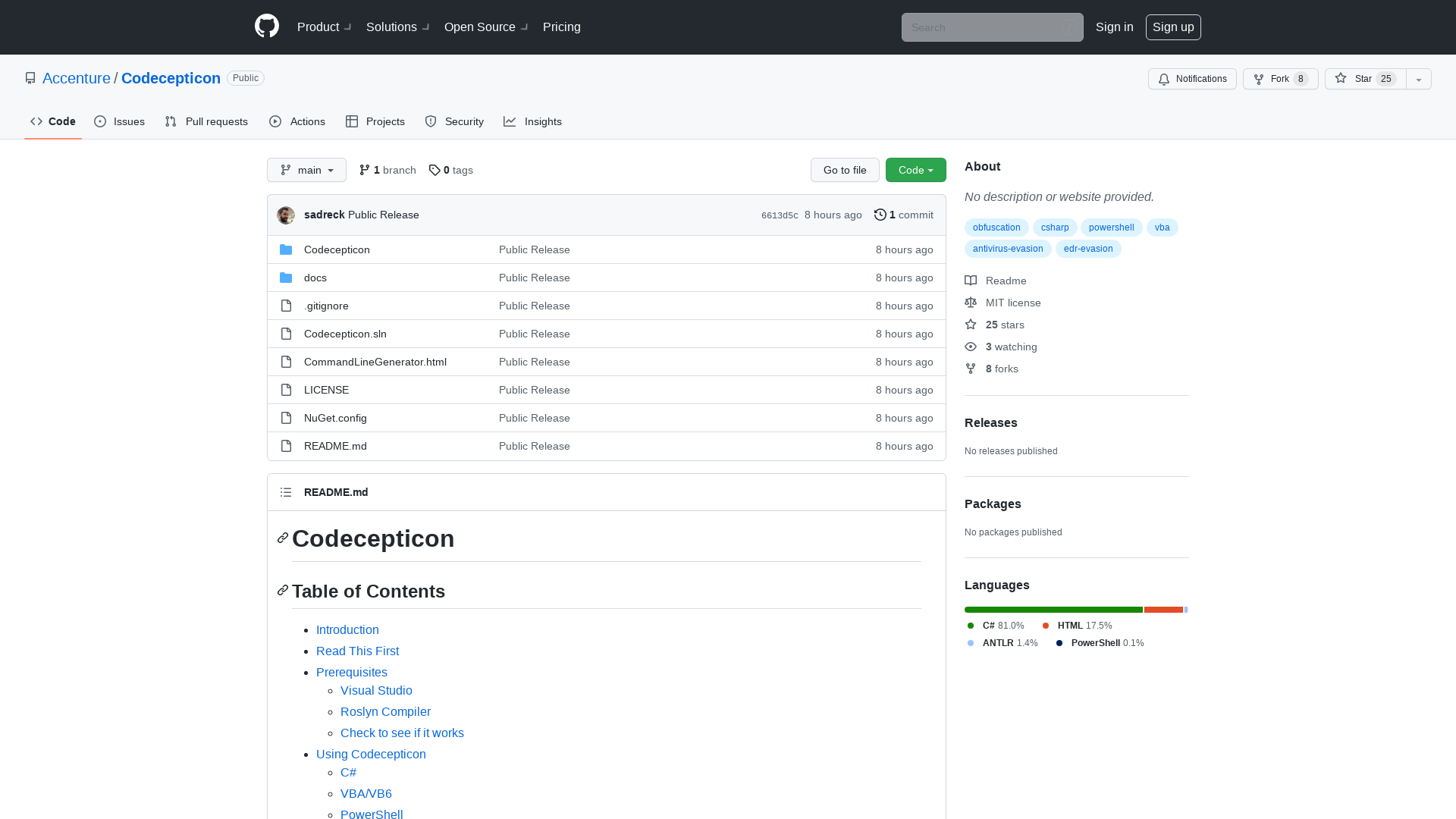 GitHub - Accenture/Codecepticon