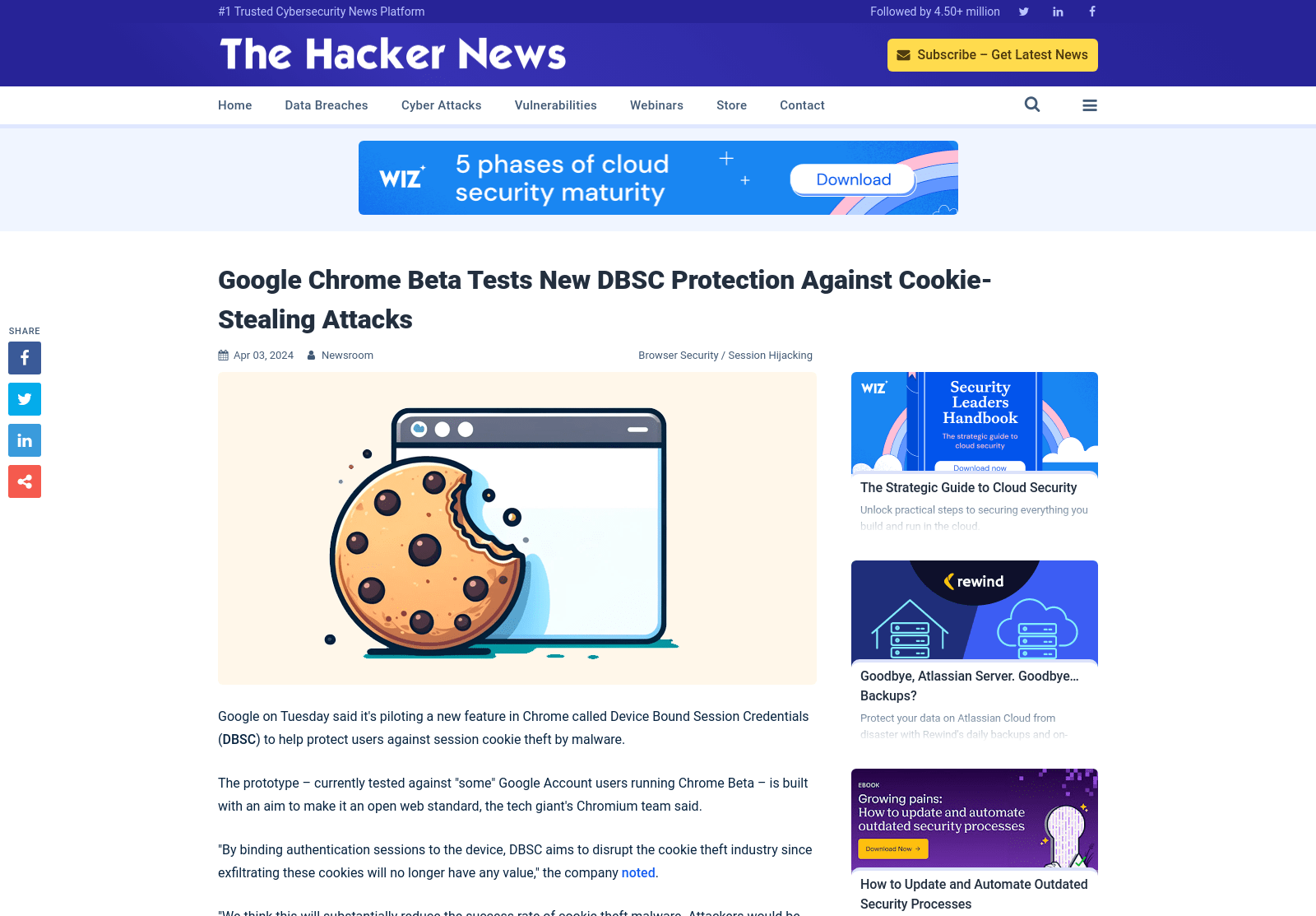 Google Chrome Beta Tests New DBSC Protection Against Cookie-Stealing Attacks