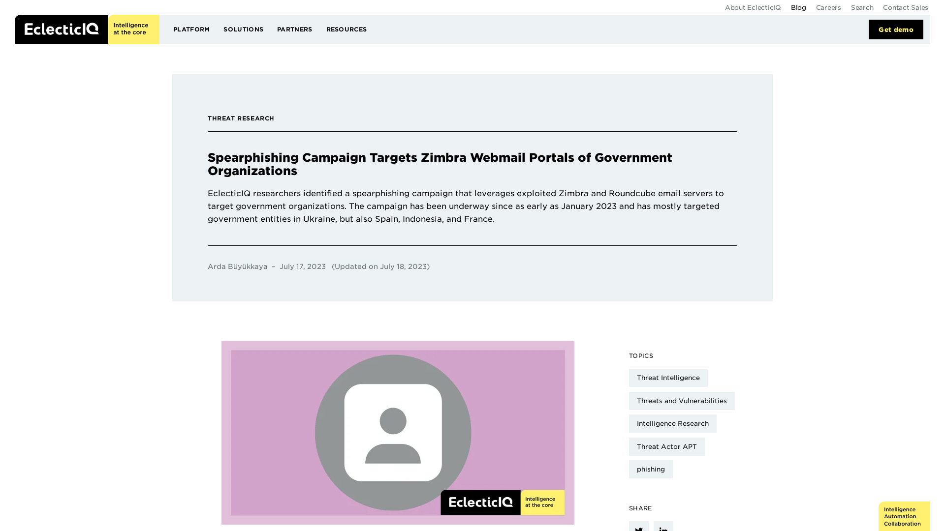 Spearphishing Campaign Targets Zimbra Webmail Portals of Government Organizations