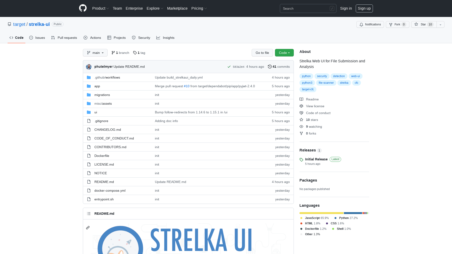 GitHub - target/strelka-ui: Strelka Web UI for File Submission and Analysis