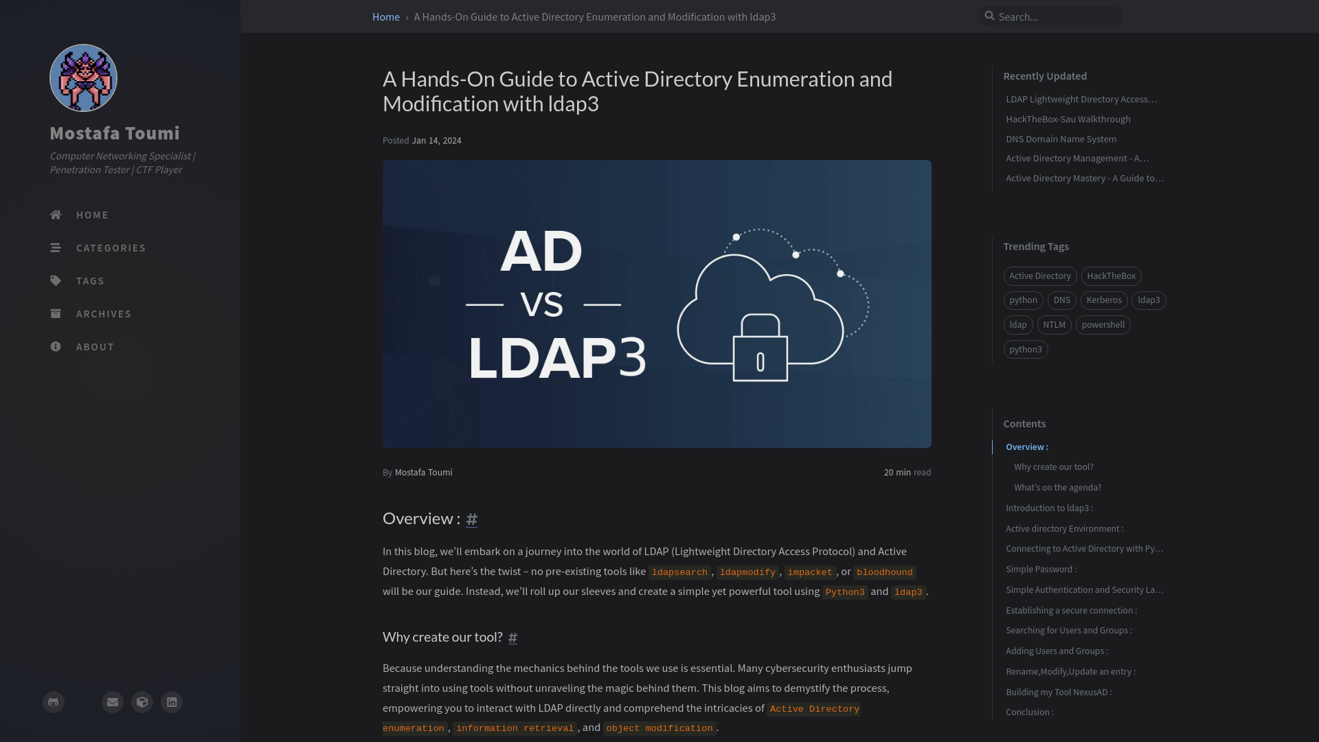 A Hands-On Guide to Active Directory Enumeration and Modification with ldap3 | Mostafa Toumi