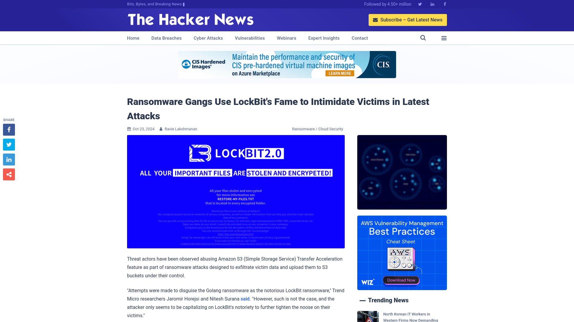 Ransomware Gangs Use LockBit's Fame to Intimidate Victims in Latest Attacks