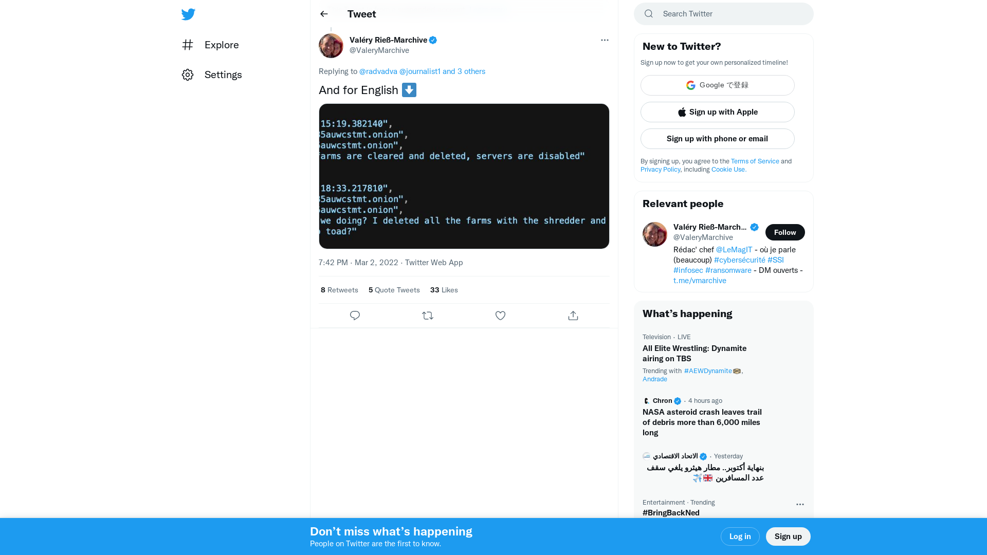 Valéry Rieß-Marchive on Twitter: "@radvadva @journalist1 @journalist2 @vxunderground @Cyberknow20 And for English ⬇️ https://t.co/BidRFoIqZU" / Twitter