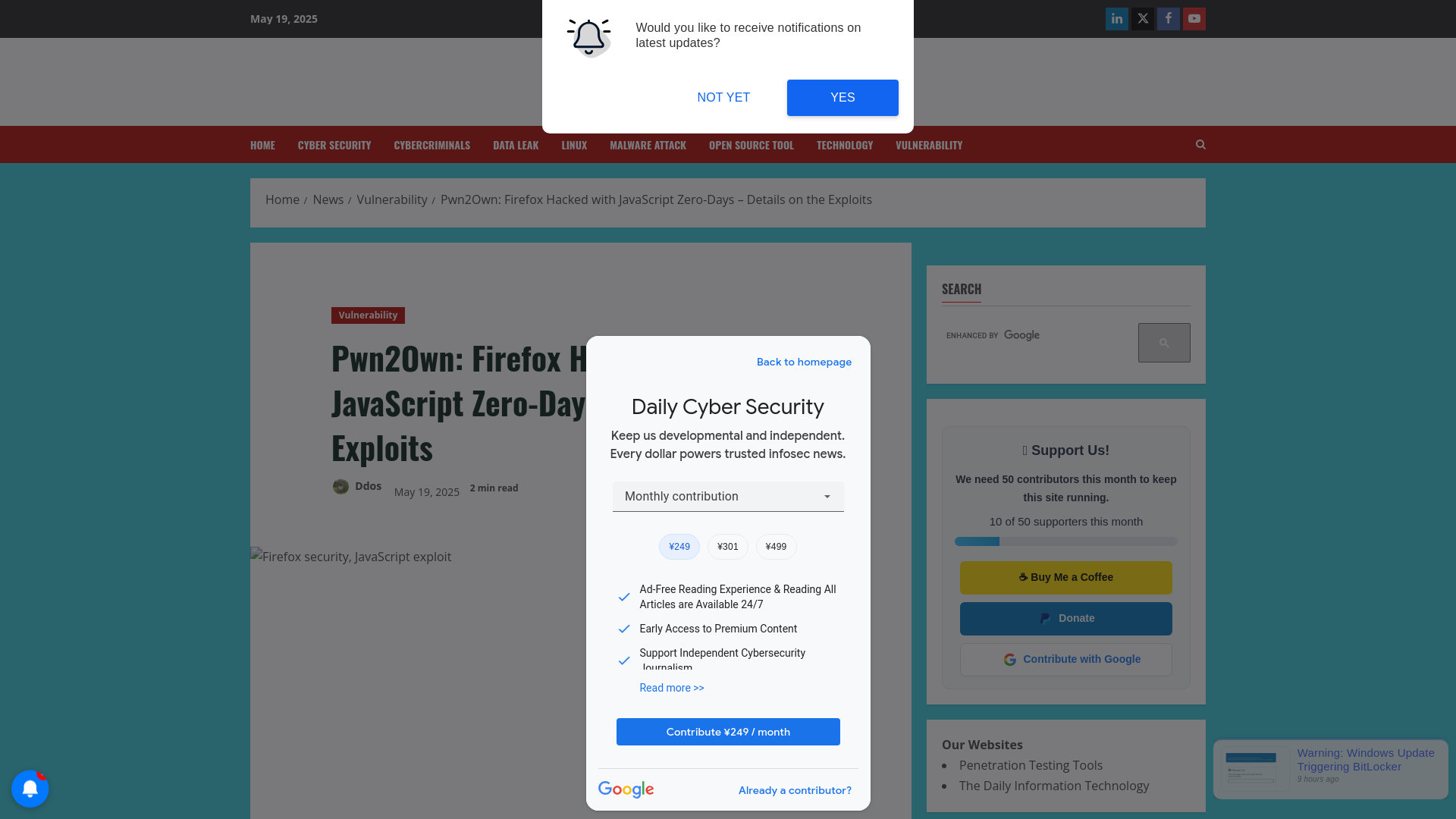 Pwn2Own: Firefox Hacked with JavaScript Zero-Days - Details on the Exploits