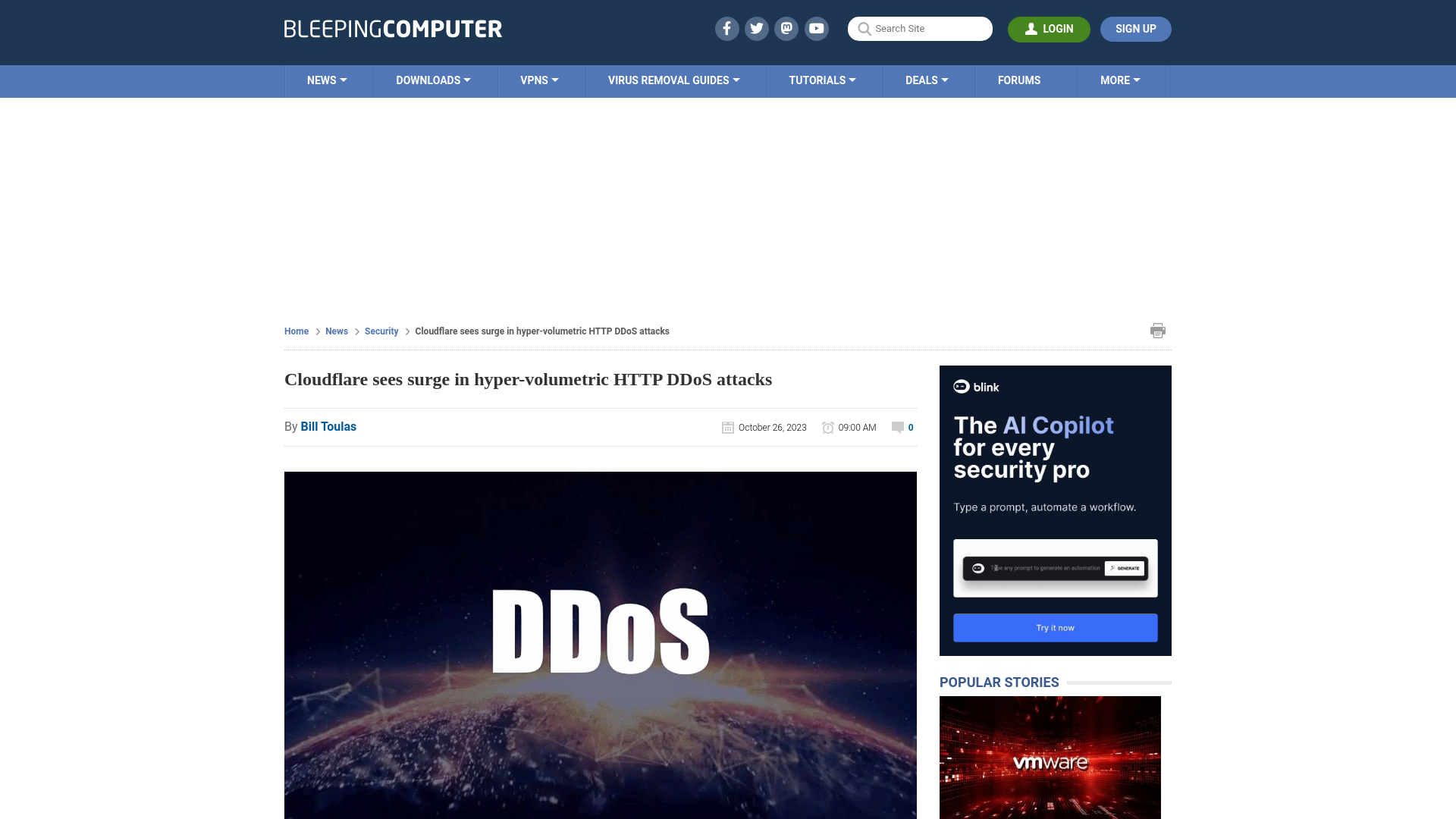 Cloudflare sees surge in hyper-volumetric HTTP DDoS attacks