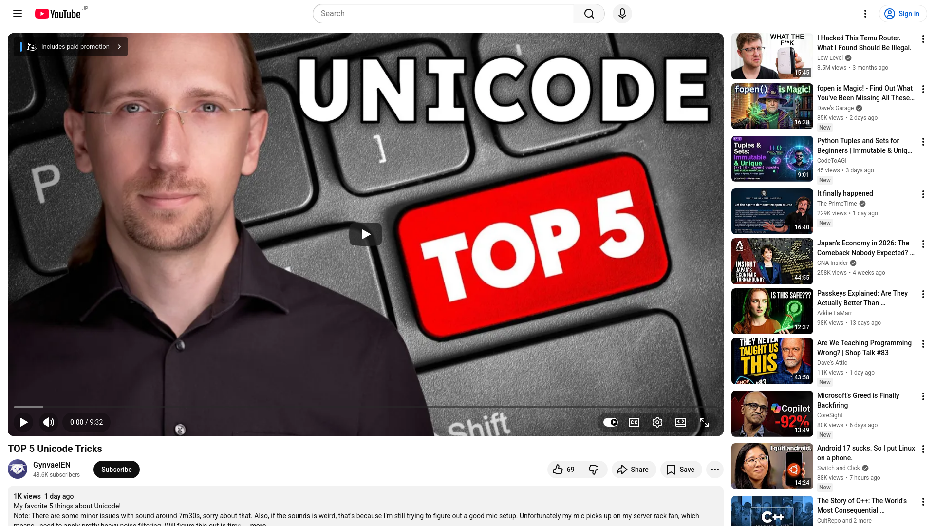 TOP 5 Unicode Tricks - YouTube