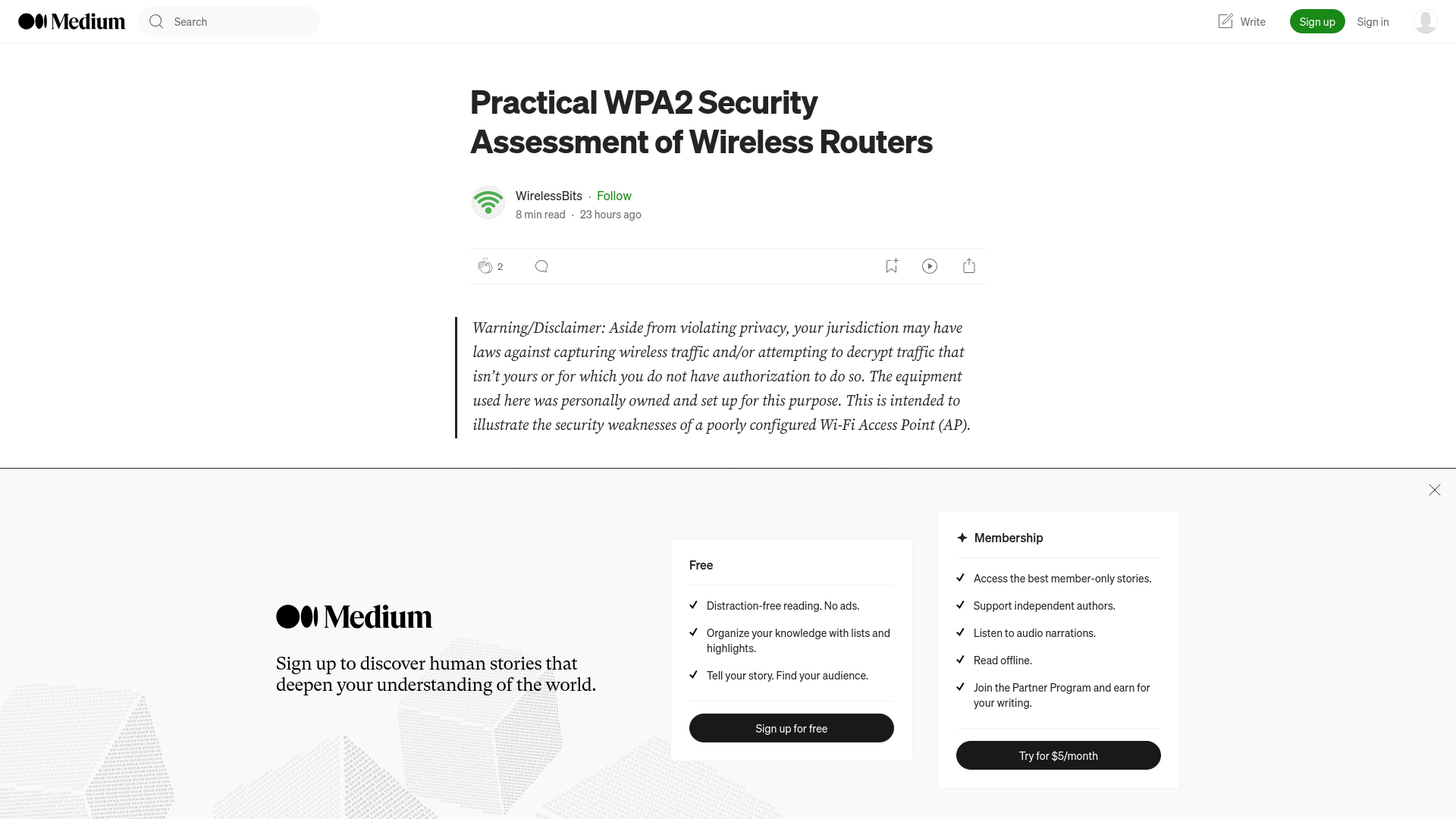 Practical WPA2 Security Assessment of Wireless Routers | by WirelessBits | Feb, 2024 | Medium