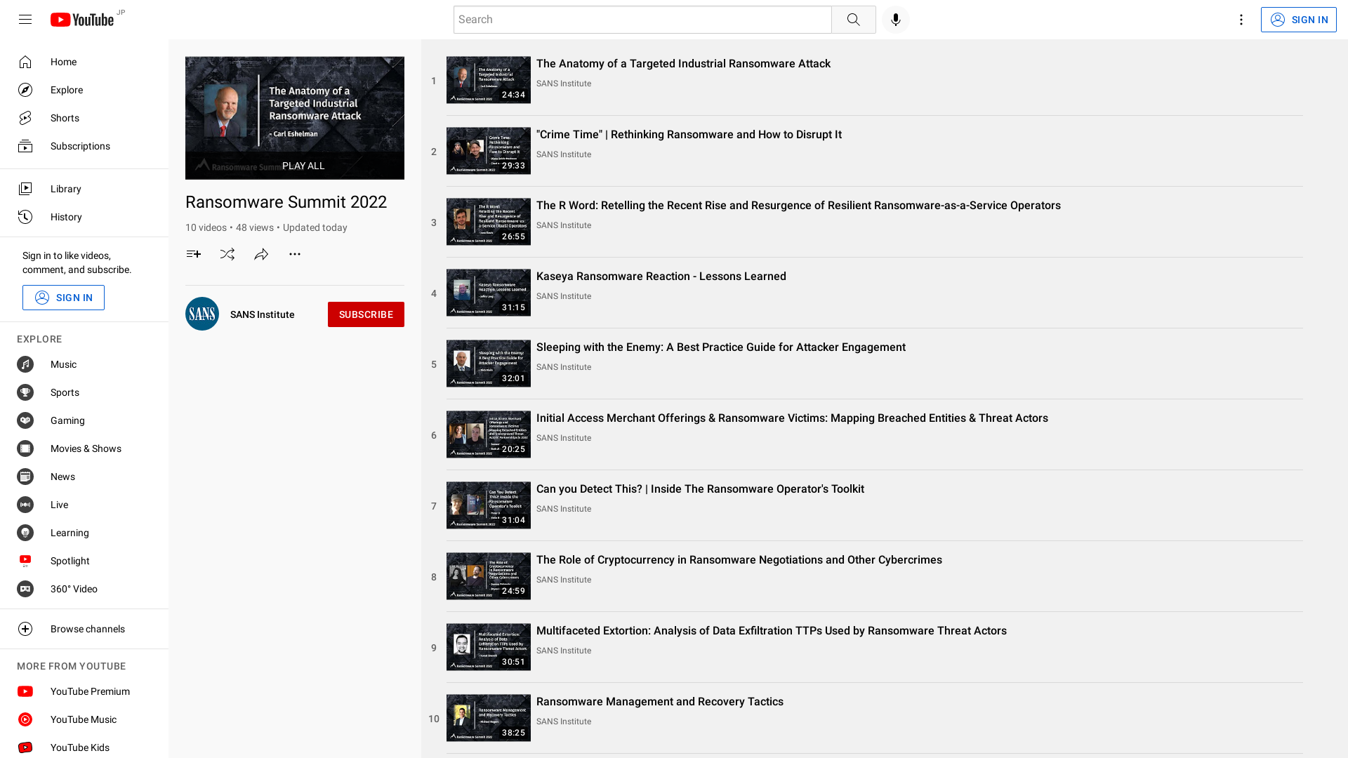 Ransomware Summit 2022 - YouTube