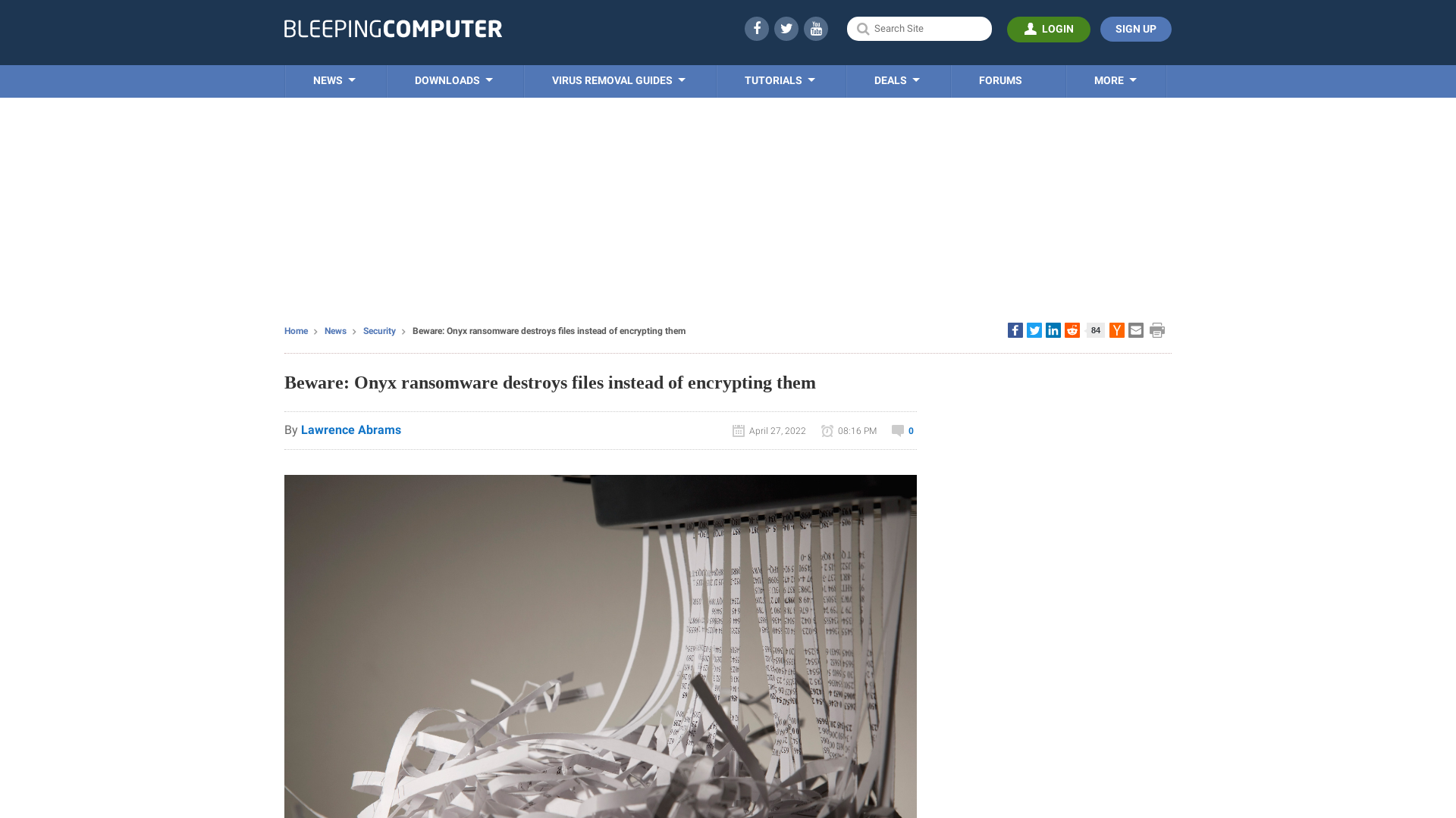 Beware: Onyx ransomware destroys files instead of encrypting them