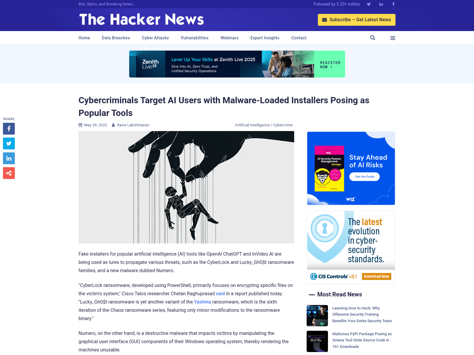 Cybercriminals Target AI Users with Malware-Loaded Installers Posing as Popular Tools