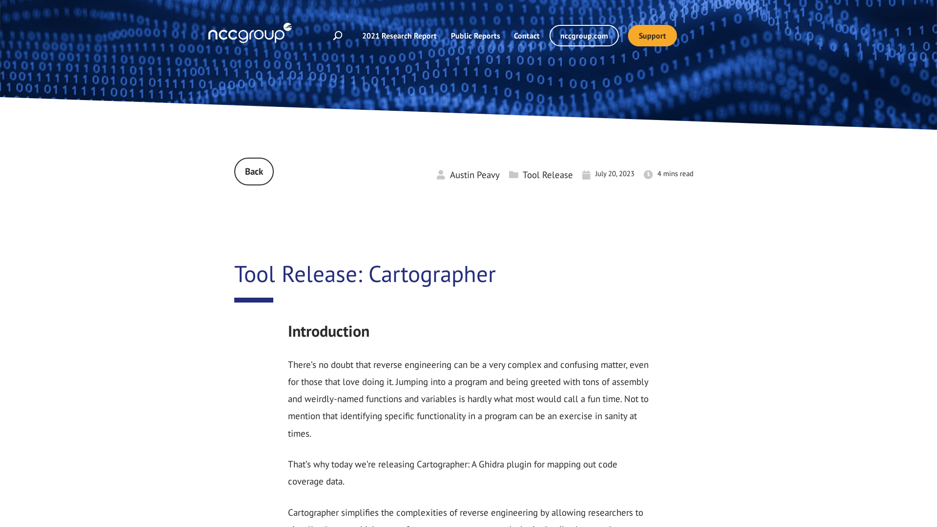 Tool Release: Cartographer | NCC Group Research Blog | Making the world safer and more secure