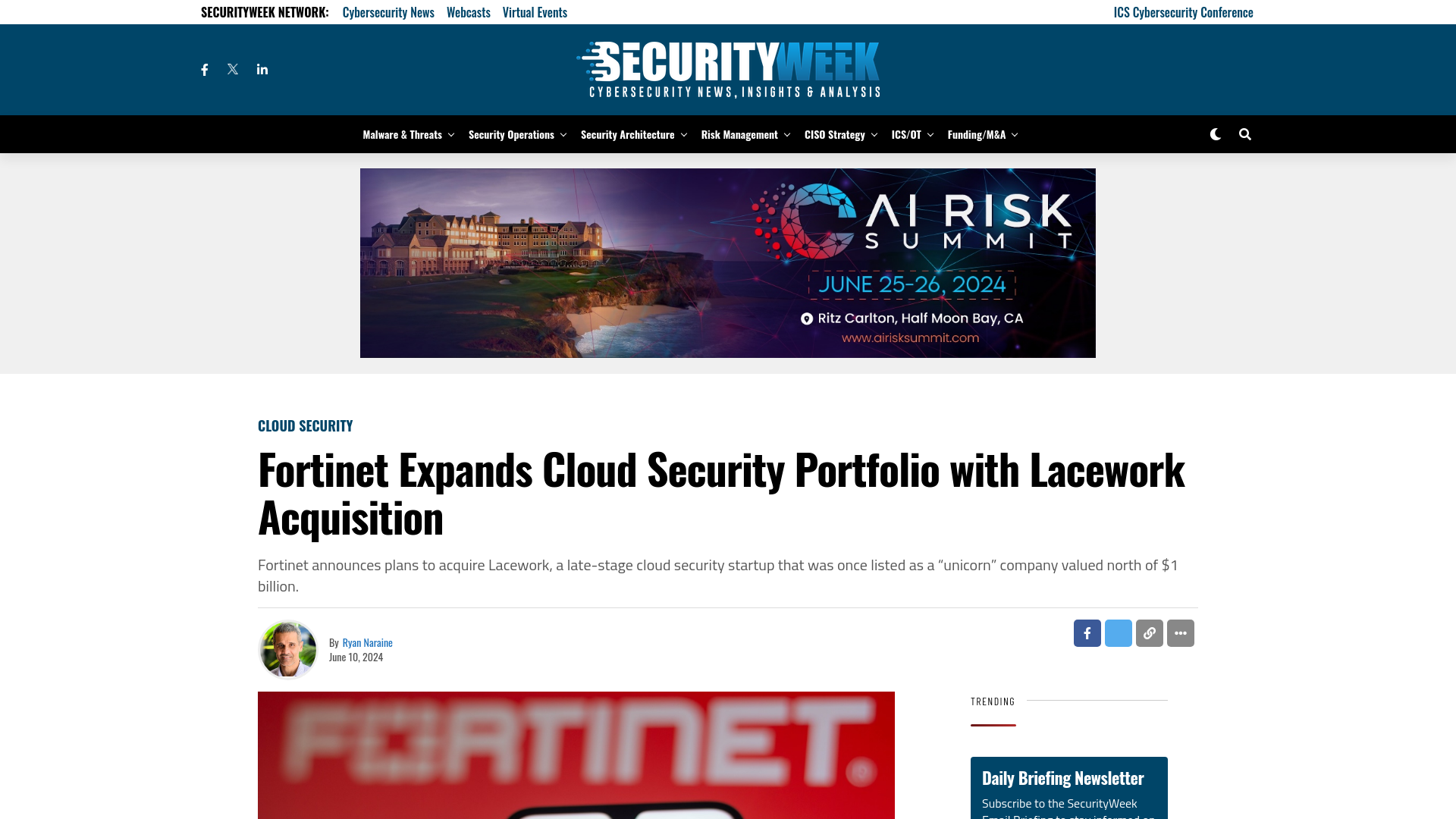 Fortinet Expands Cloud Security Portfolio with Lacework Acquisition - SecurityWeek