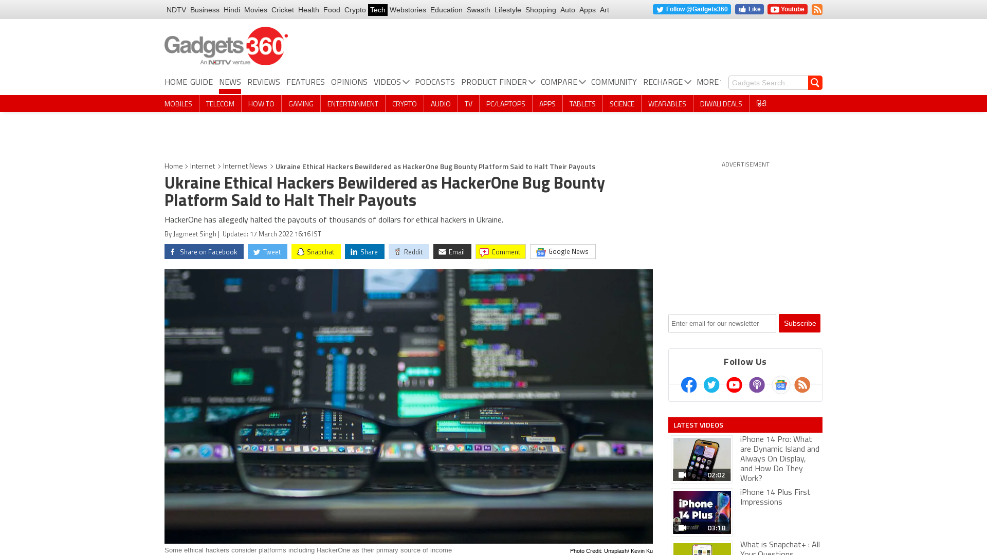 Ukraine Ethical Hackers Bewildered as HackerOne Bug Bounty Platform Said to Halt Their Payouts | Technology News