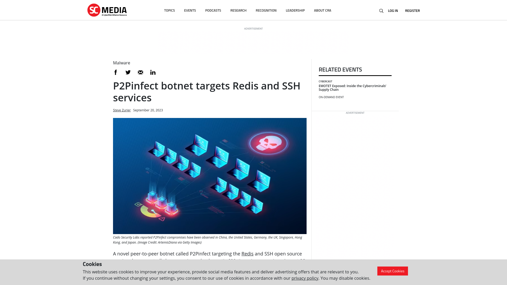 P2Pinfect botnet targets Redis and SSH services | SC Media