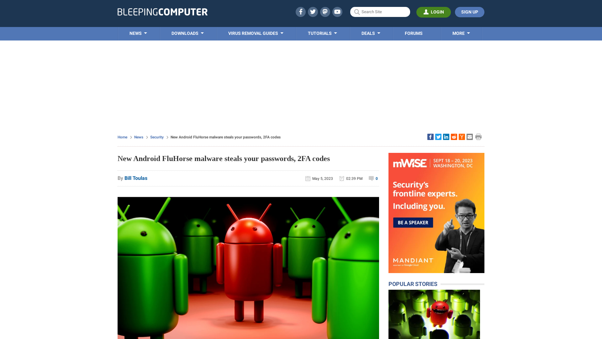 New Android FluHorse malware steals your passwords, 2FA codes