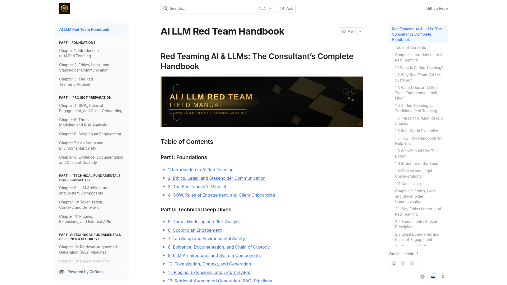 AI LLM Red Team Handbook | AI LLM Red Team Handbook and Field Manual