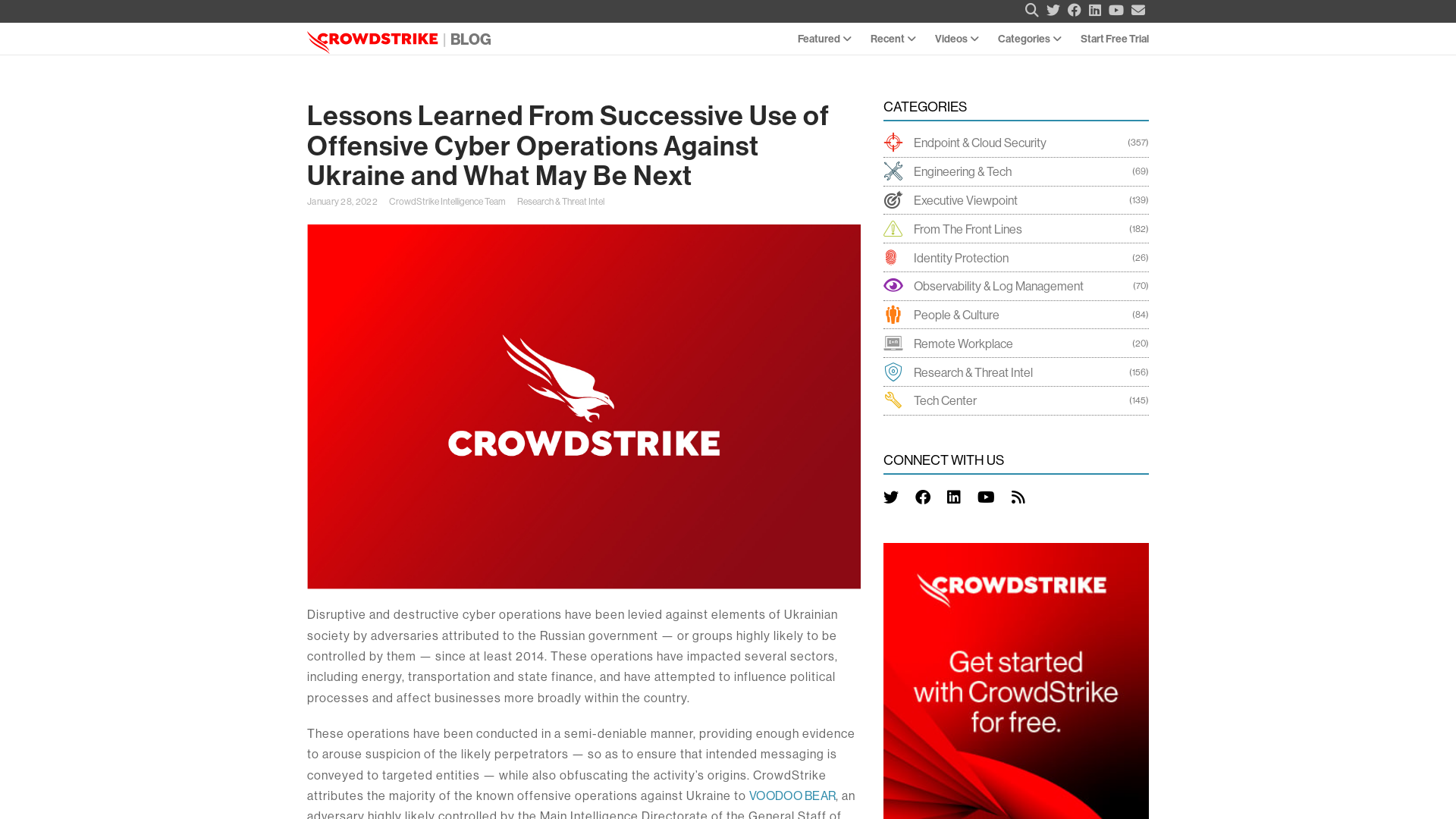 Past Cyber Operations Against Ukraine and What May Be Next