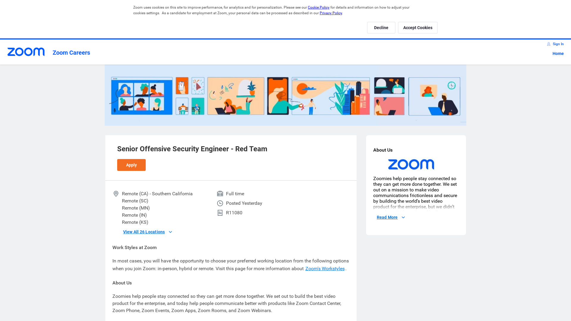 Senior Offensive Security Engineer - Red Team