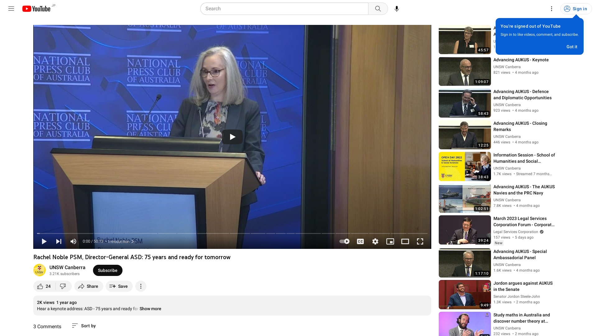Rachel Noble PSM, Director-General ASD: 75 years and ready for tomorrow - YouTube