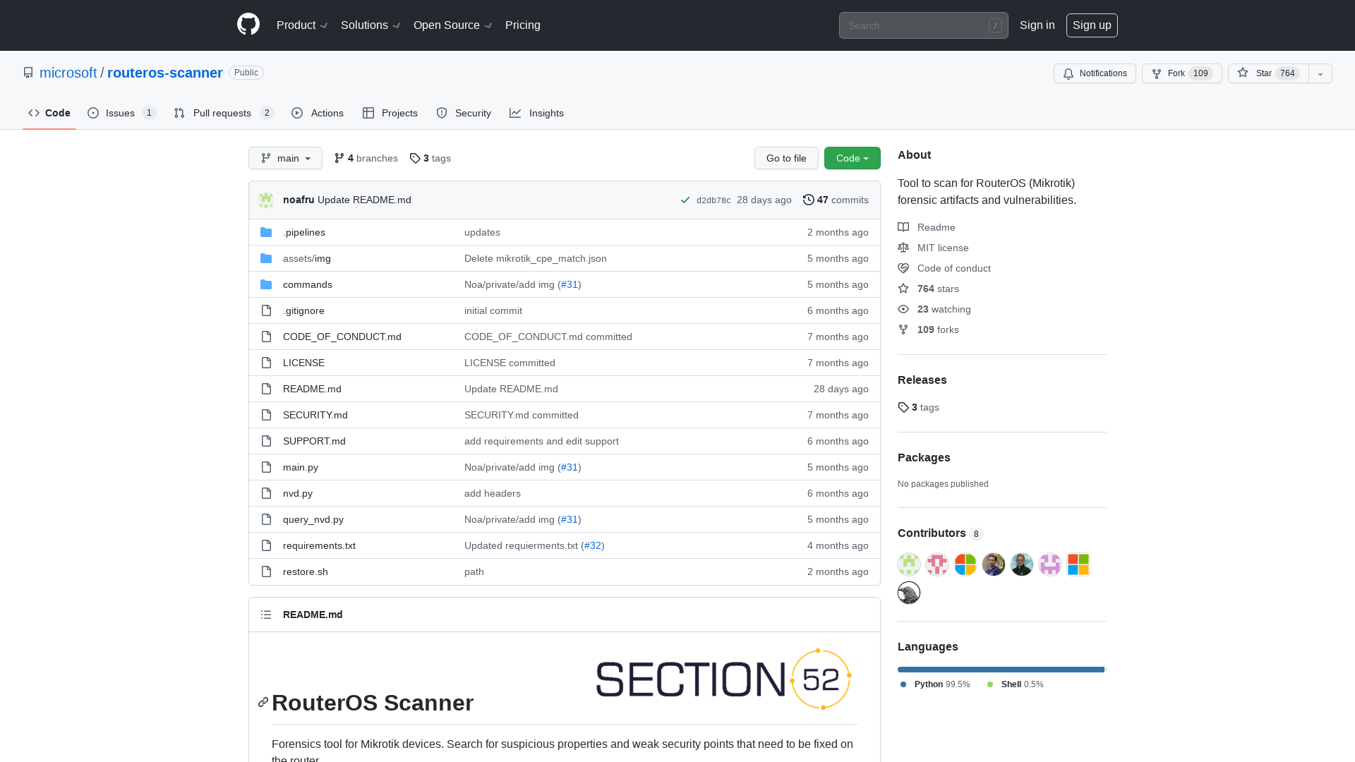 GitHub - microsoft/routeros-scanner: Tool to scan for RouterOS (Mikrotik) forensic artifacts and vulnerabilities.