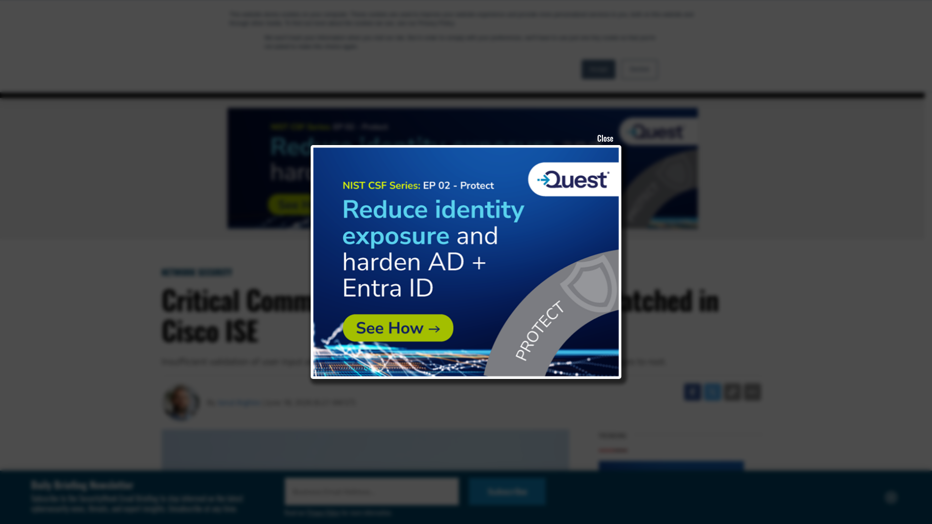 Critical Command Execution Vulnerability Patched in Cisco ISE - SecurityWeek