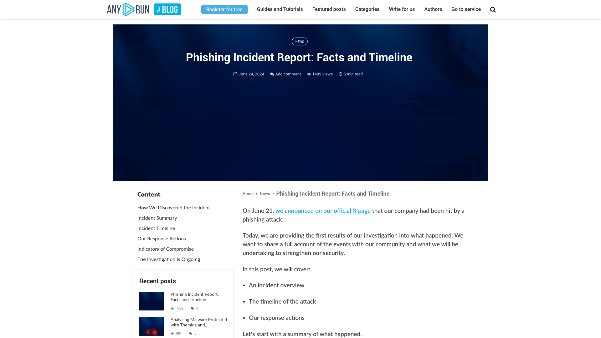 Phishing Incident Report: Facts and Timeline  - ANY.RUN's Cybersecurity Blog