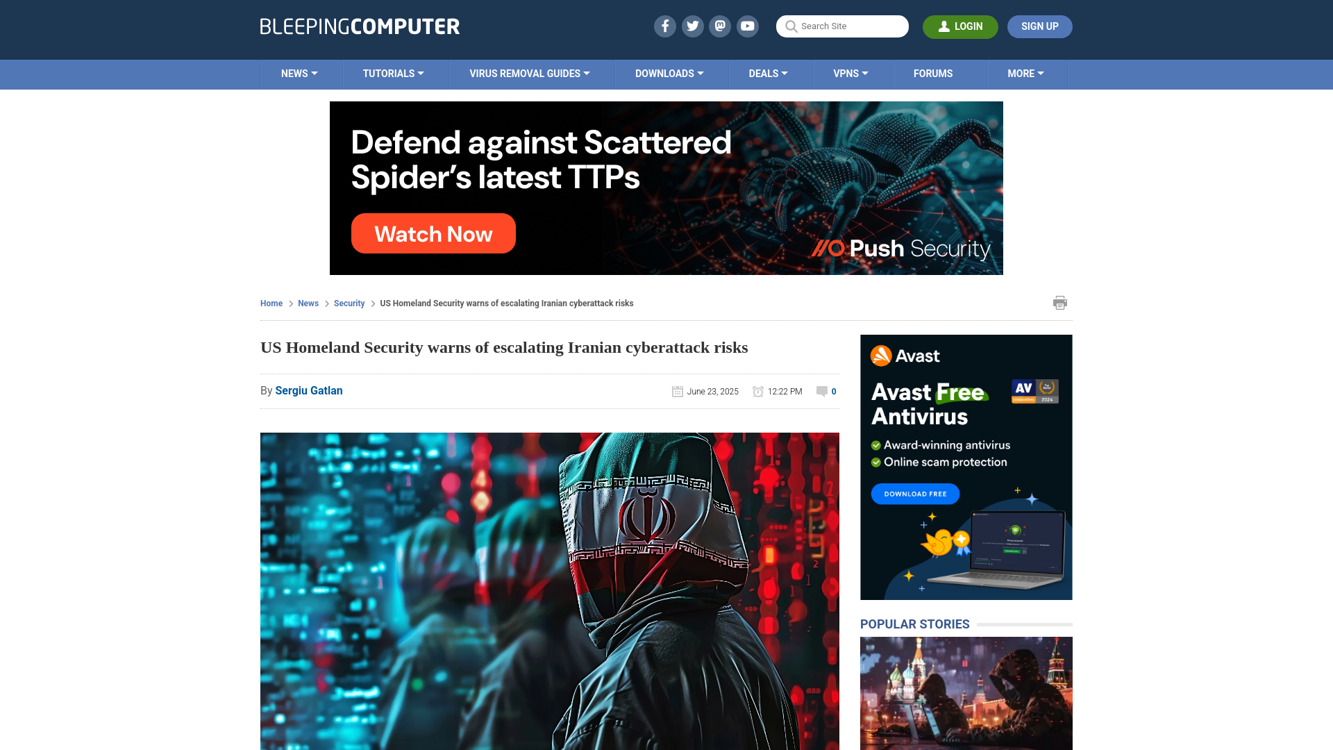 US Homeland Security warns of escalating Iranian cyberattack risks