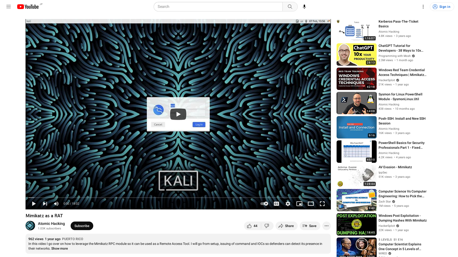 Mimikatz as a RAT - YouTube
