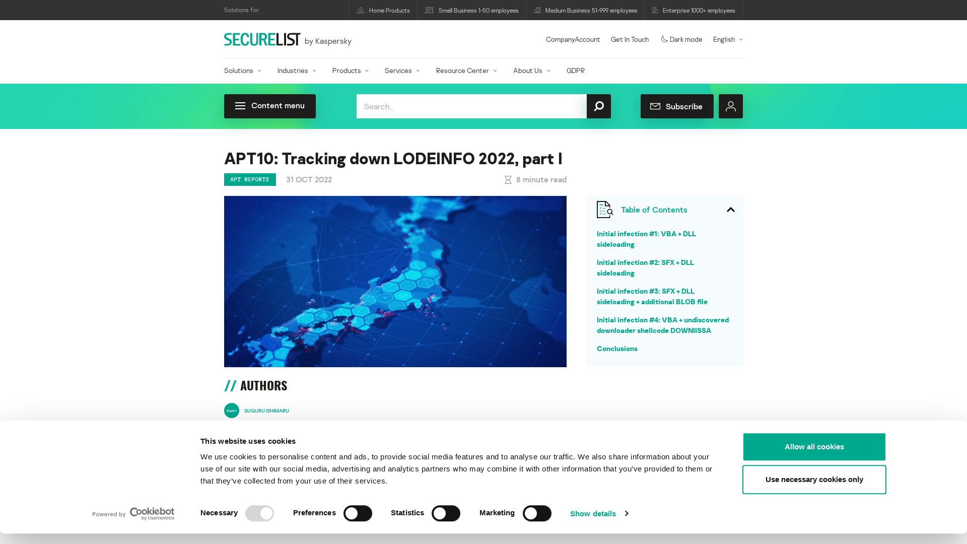 APT10: Tracking down LODEINFO 2022, part I | Securelist