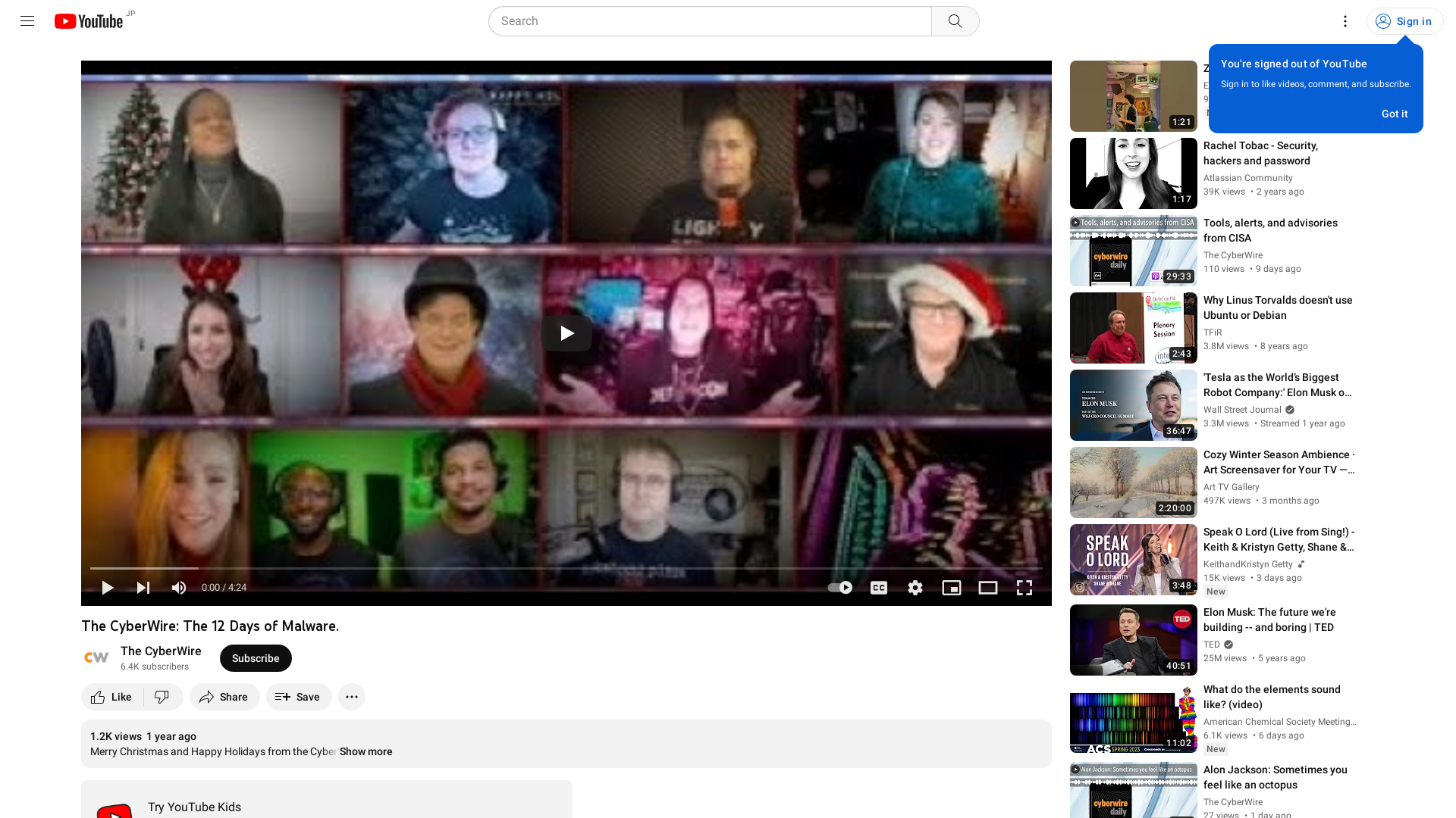 The CyberWire: The 12 Days of Malware. - YouTube