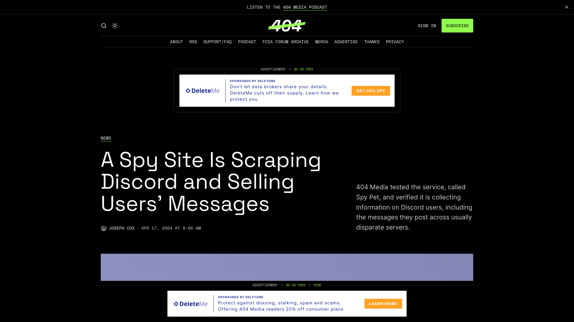 A Spy Site Is Scraping Discord and Selling Users’ Messages