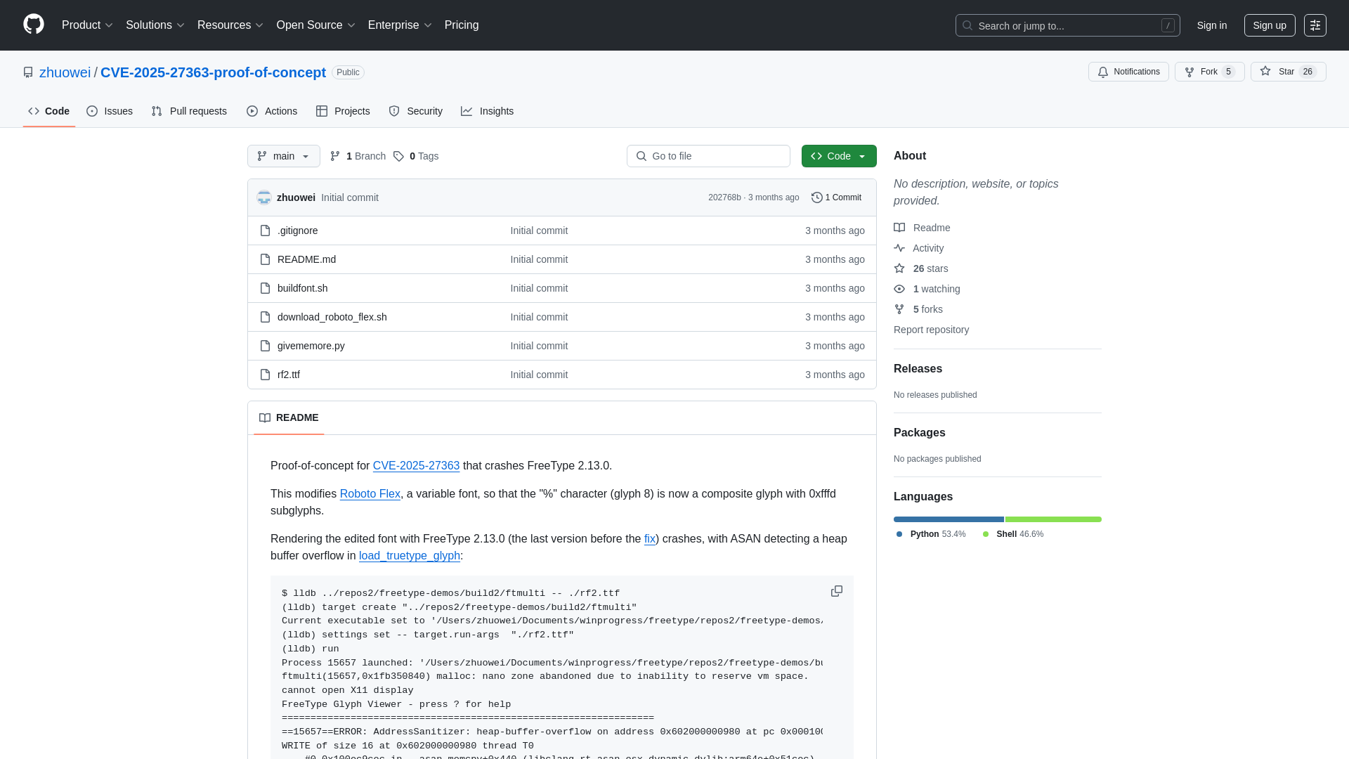 GitHub - zhuowei/CVE-2025-27363-proof-of-concept