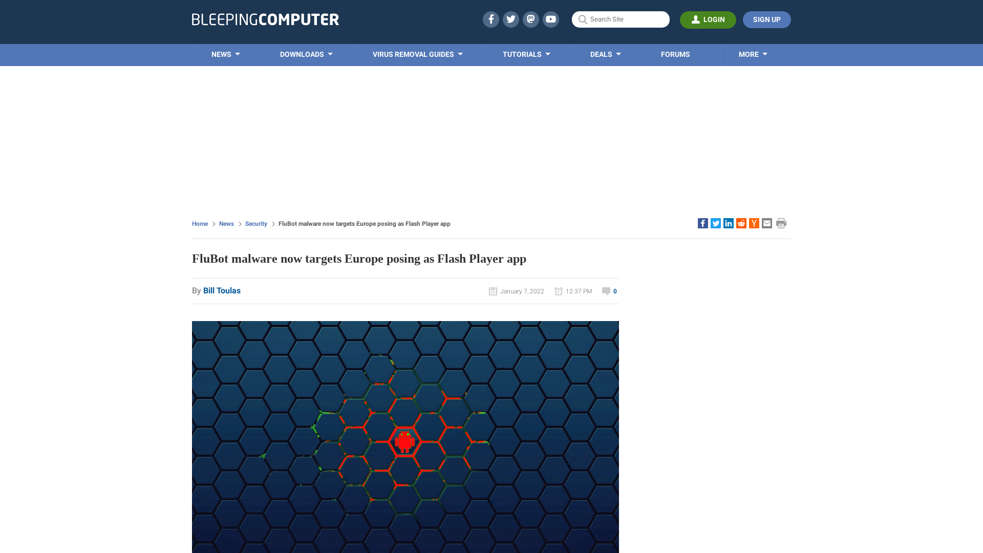 FluBot malware now targets Europe posing as Flash Player app