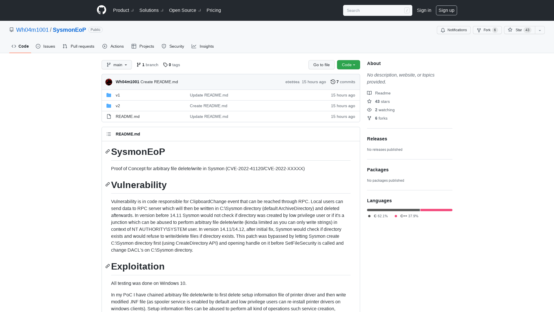 GitHub - Wh04m1001/SysmonEoP