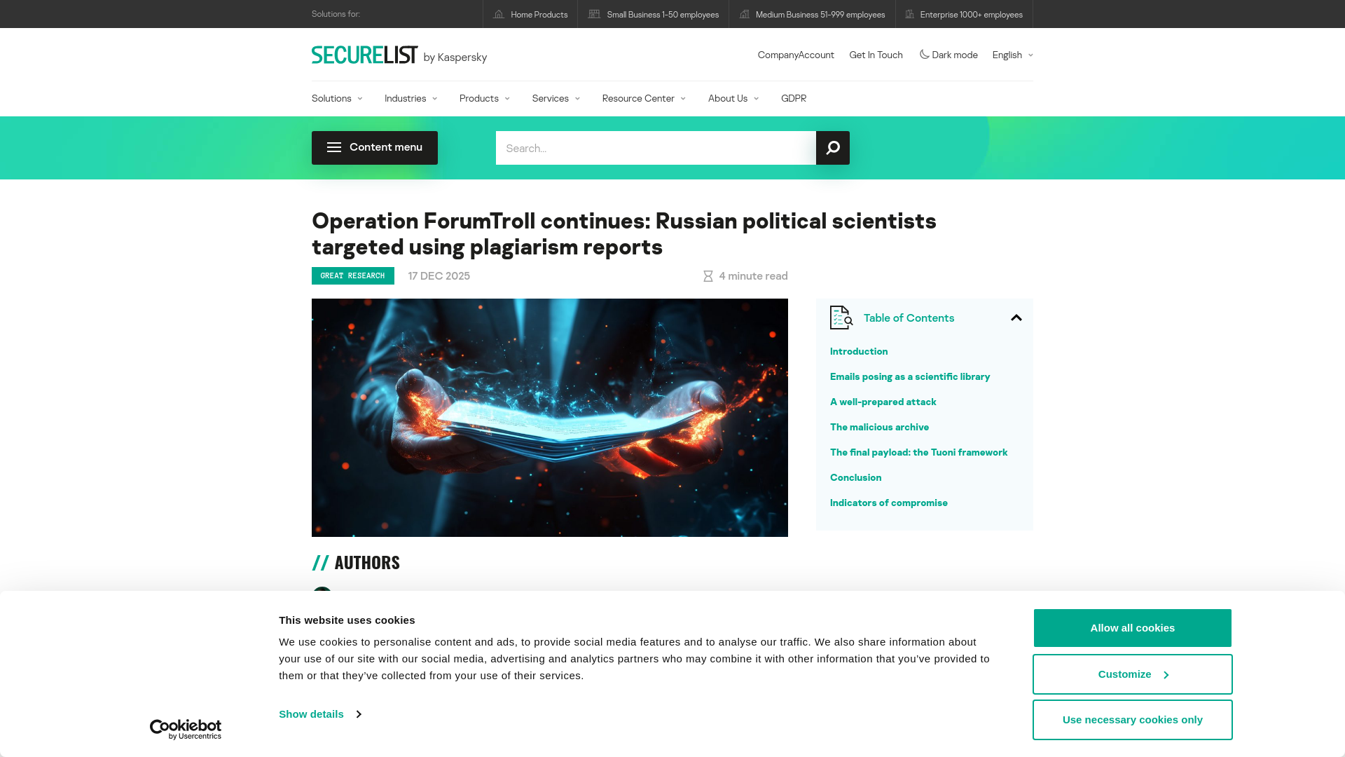 A new campaign by the ForumTroll APT group | Securelist