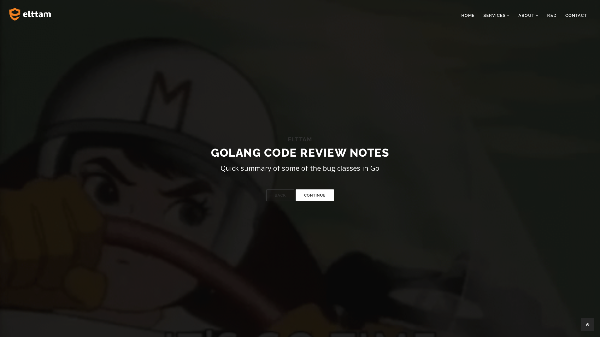 Golang code review notes