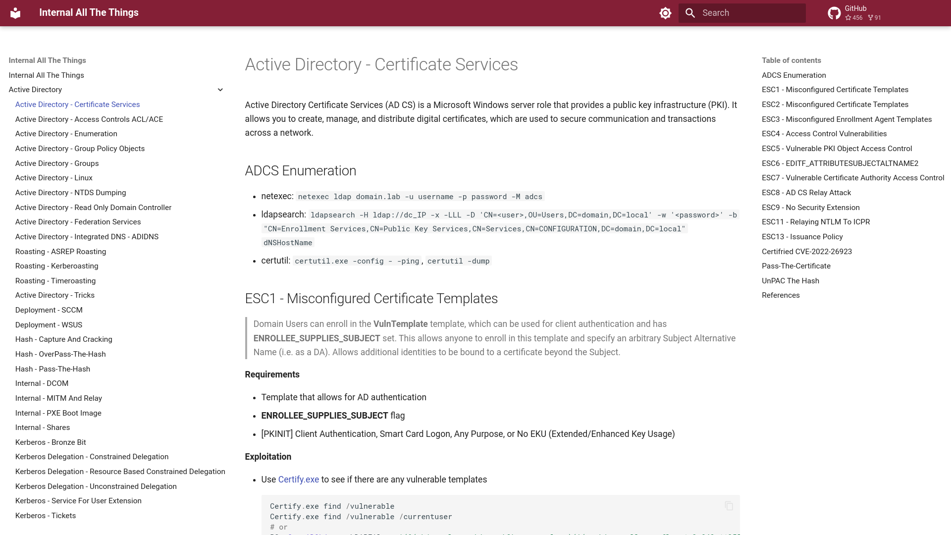 Active Directory - Certificate Services - Internal All The Things