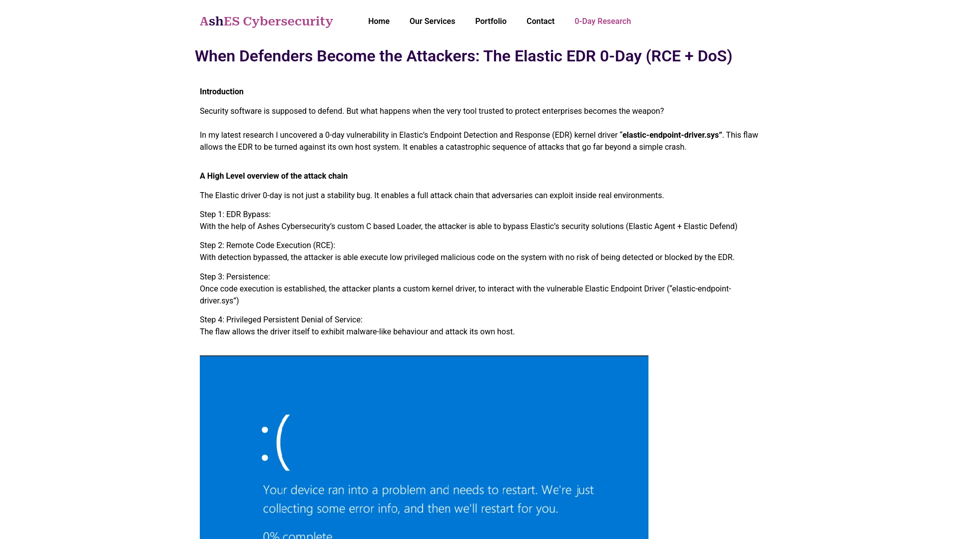 0-Day Research - Ashes Cybersecurity